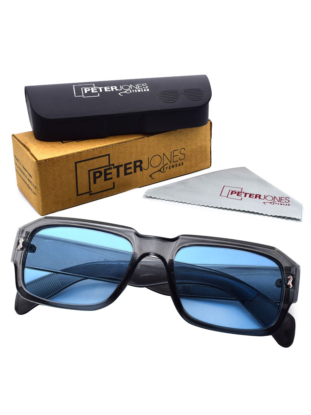 Peter Jones Eyewear Square Sunglasses with UV Protected Lens 13031TB