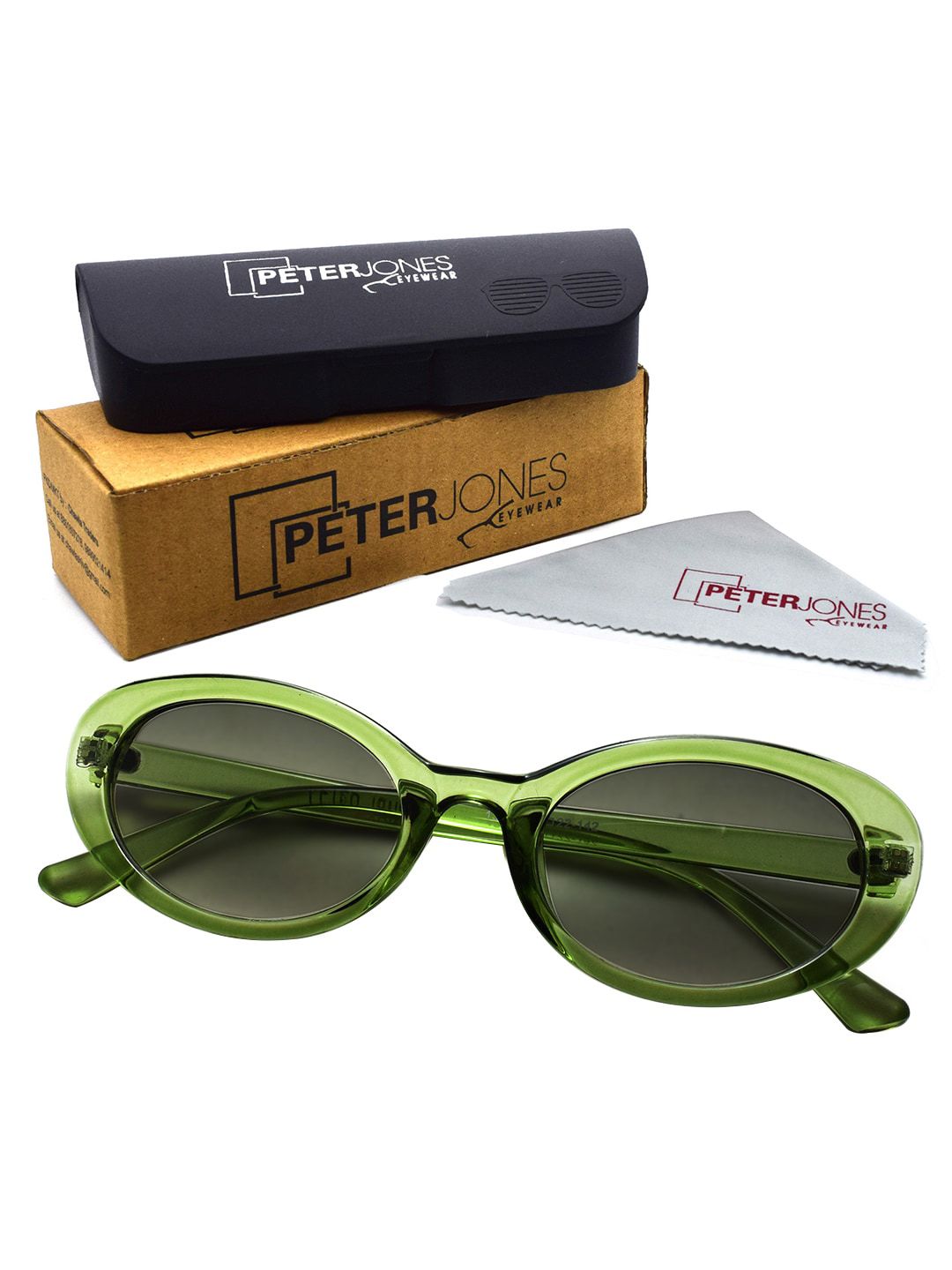 Peter Jones Eyewear Cateye Sunglasses with UV Protected Lens 13026TGR