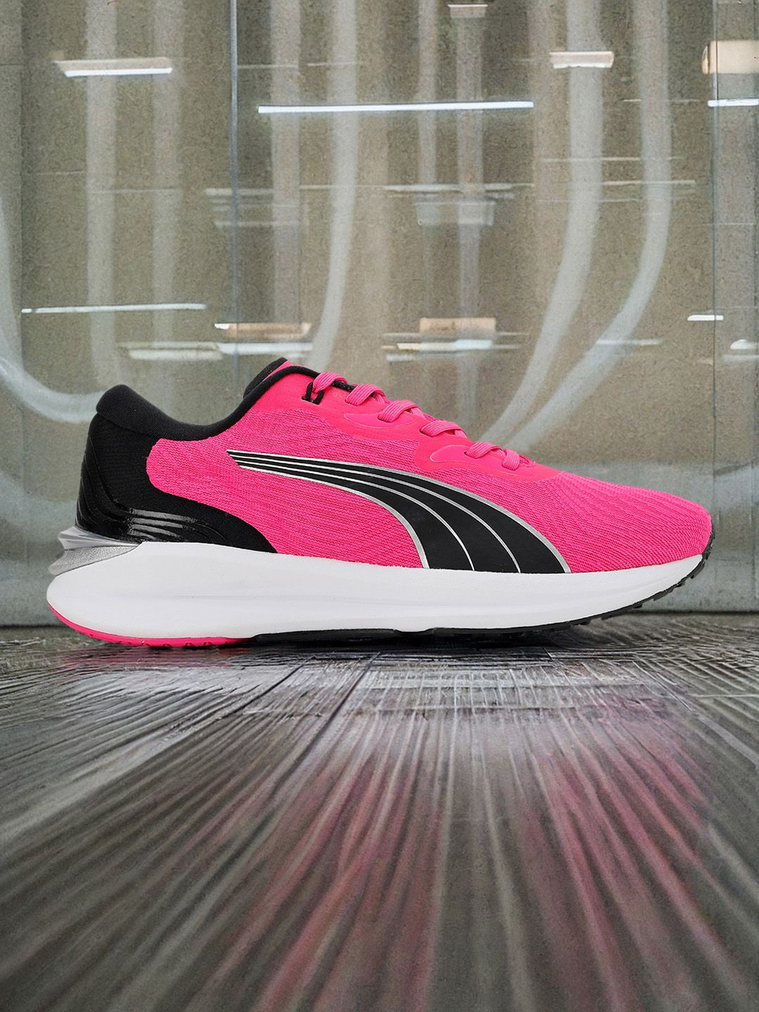 Puma Women Pink Electrify NITRO 2 Running Shoes