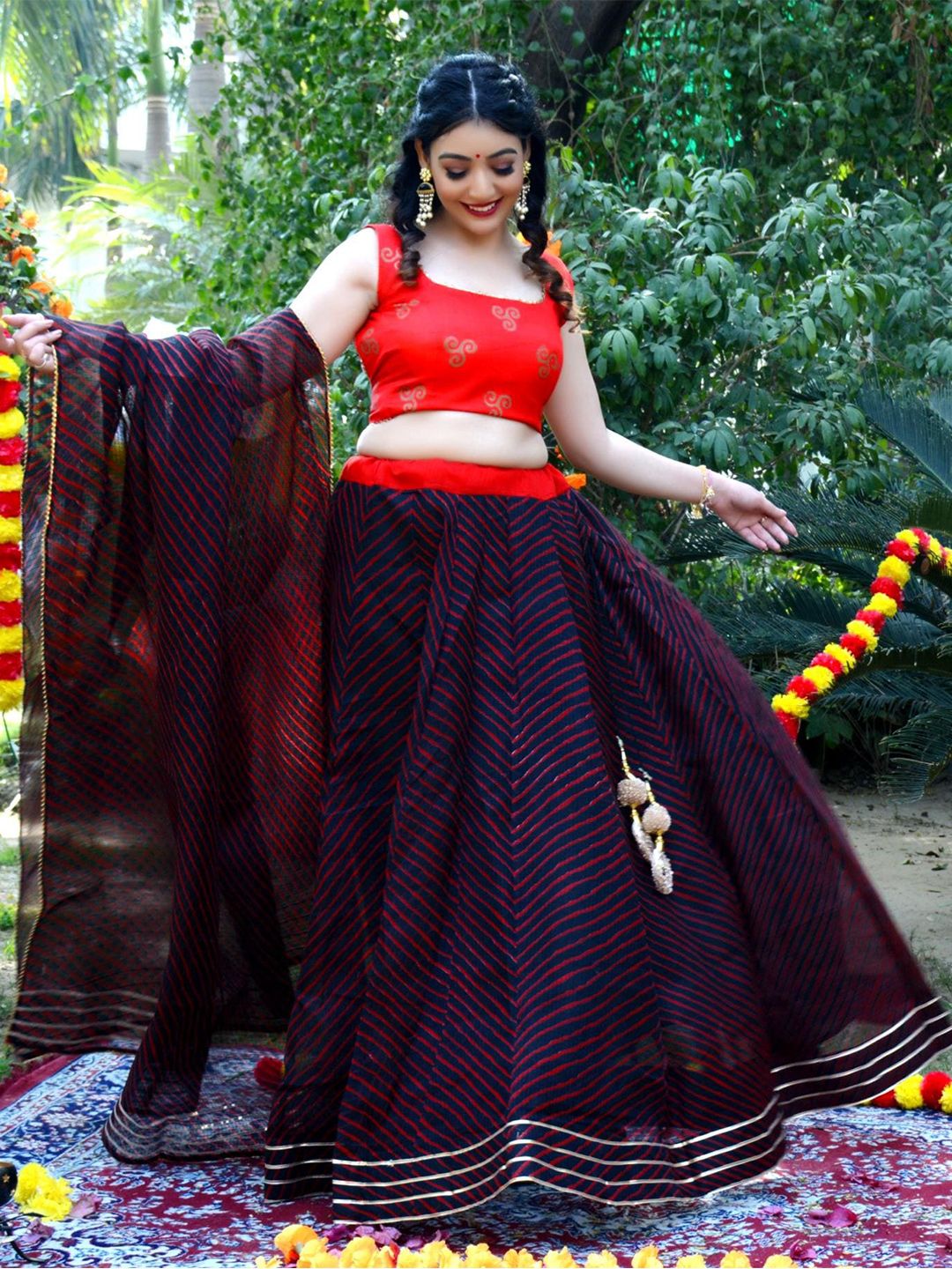 Indi INSIDE Women Lehenga Choli Price in India