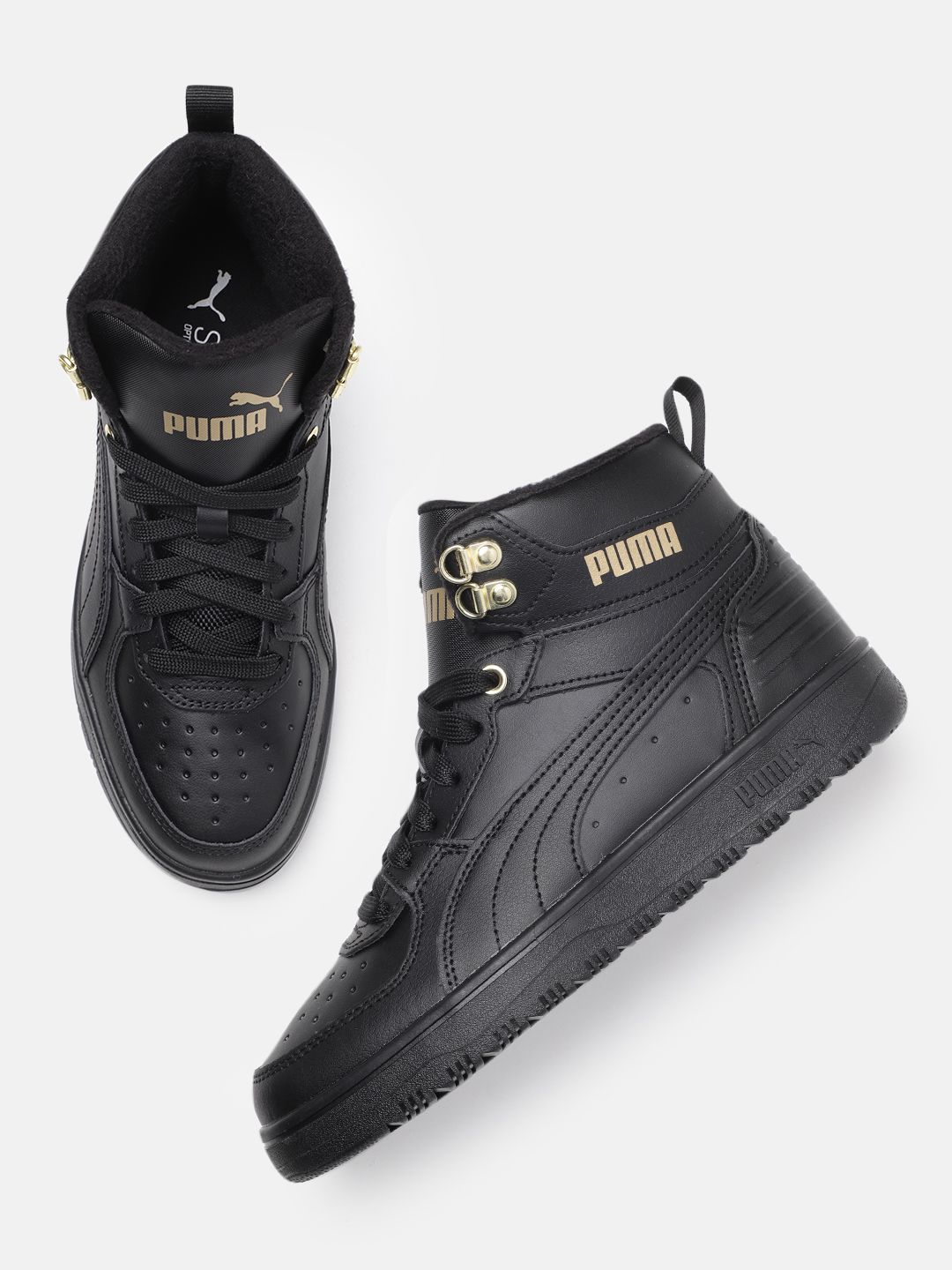 Buy Puma Unisex Leather Mid-Top Sneakers - Casual Shoes for Unisex