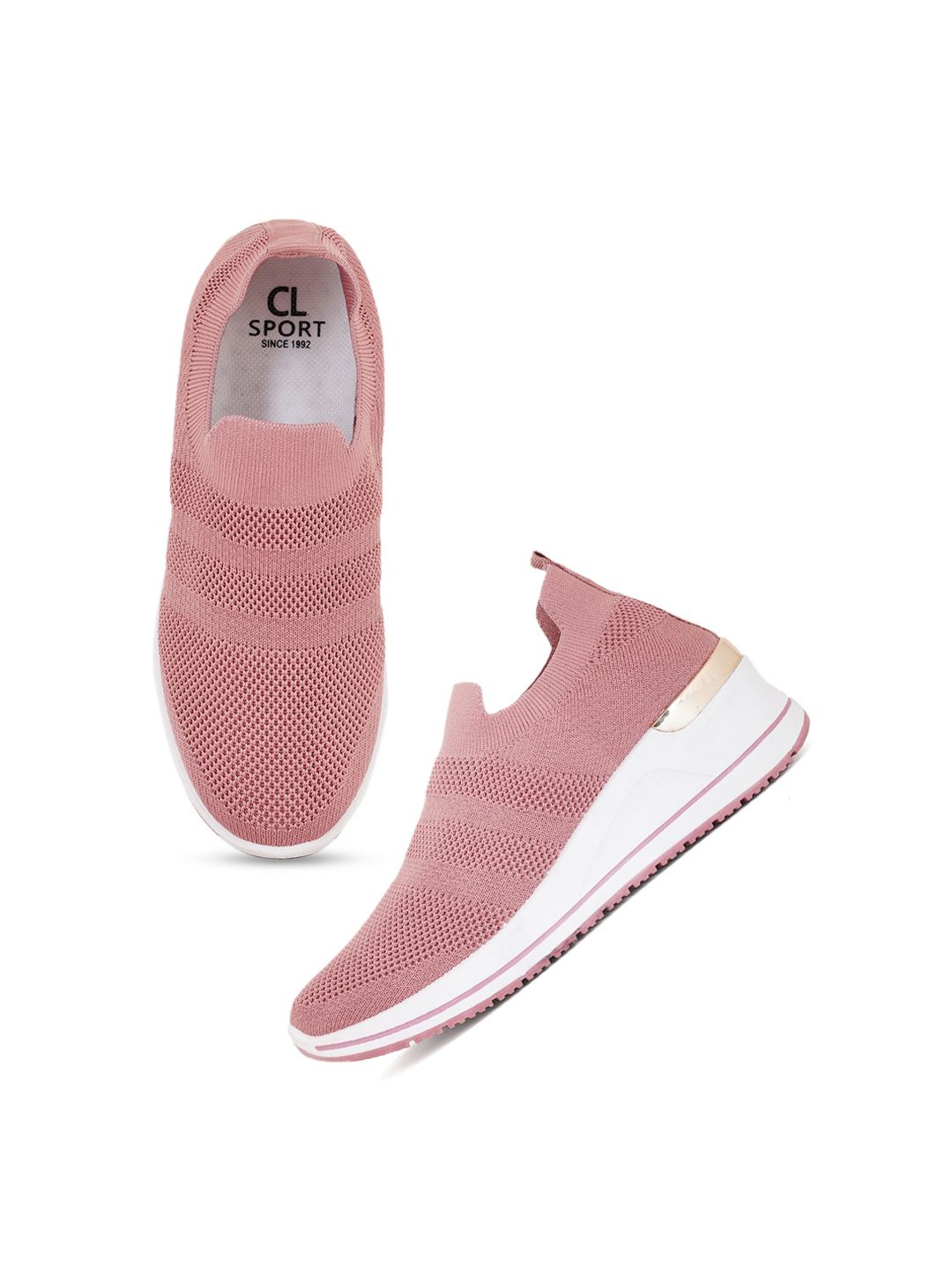 Carlton London sports Women Woven Design Slip-On Sneakers Price in India