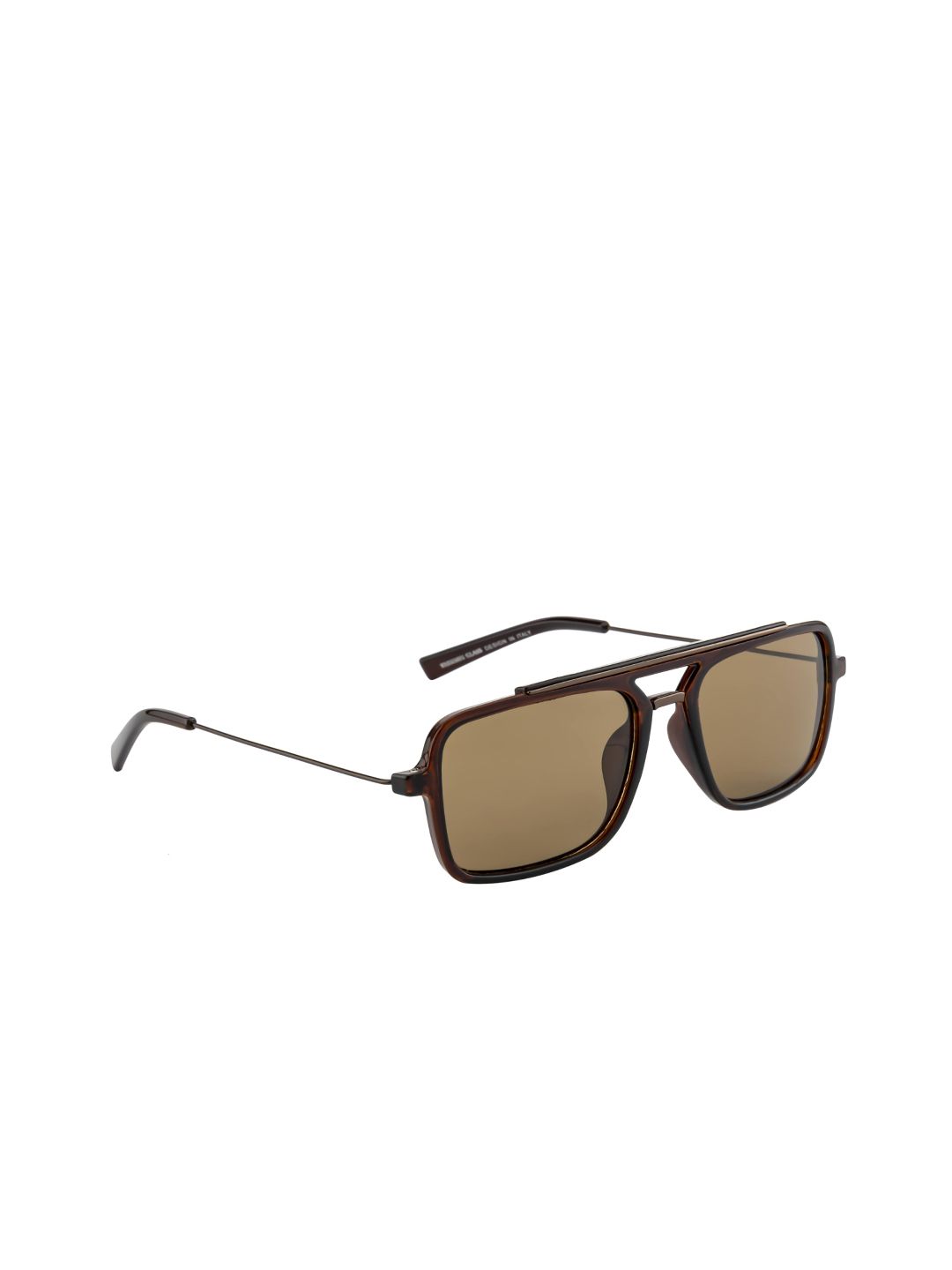 The Roadster Lifestyle Co. Square Sunglasses with UV Protected Lens RD-M22538-Brown