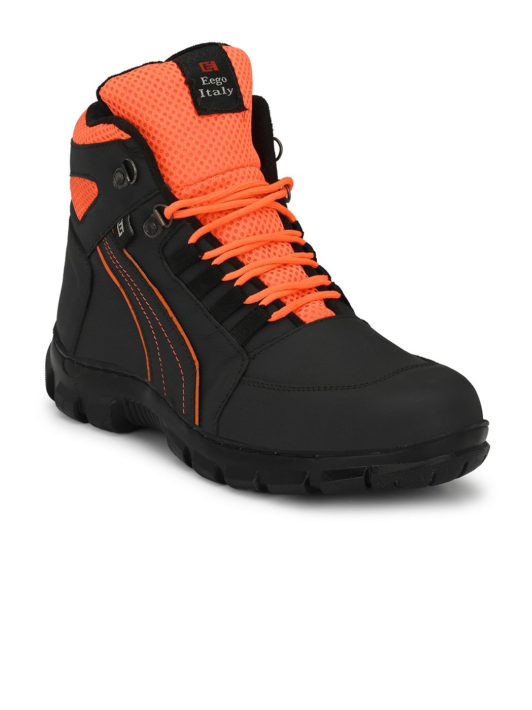 Eego Italy Men Leather Trekking Non-Marking Sports Shoes