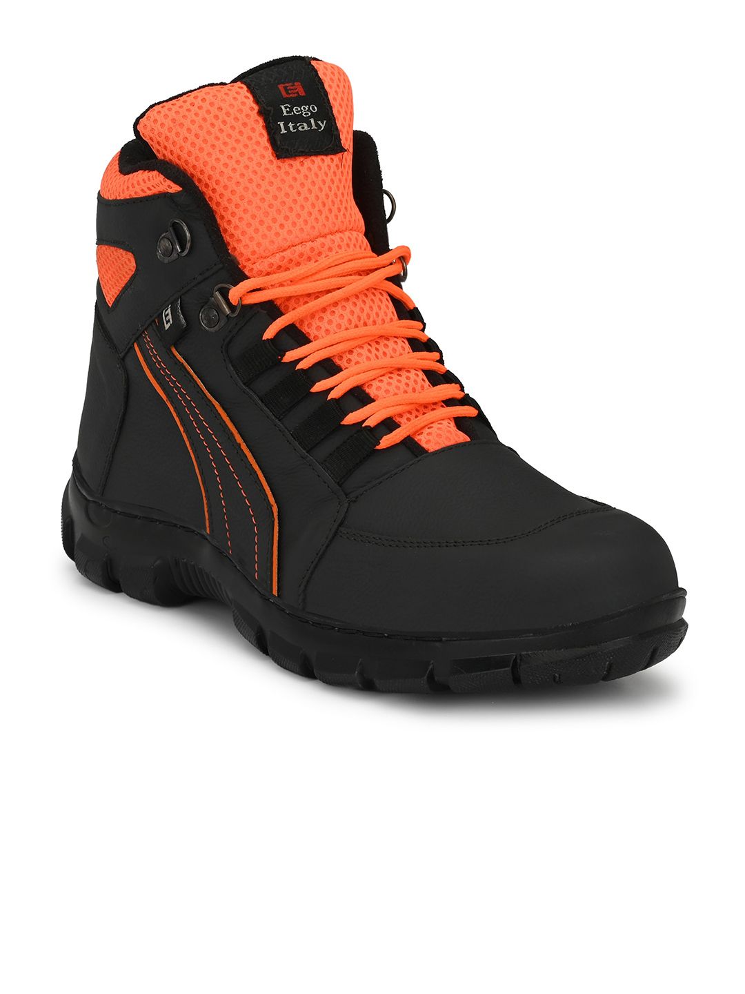 Eego Italy Men Leather Trekking Non-Marking Sports Shoes