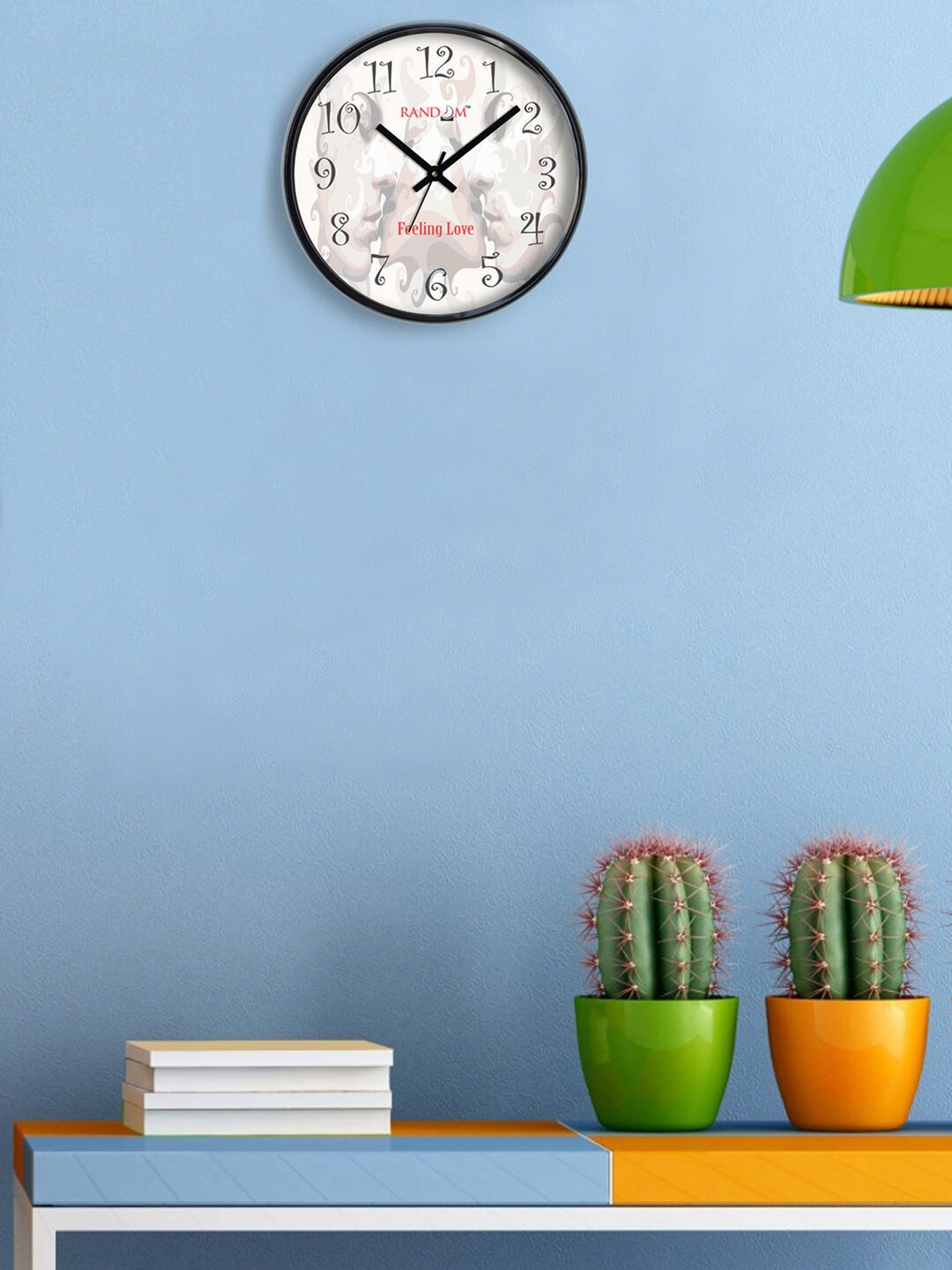 RANDOM Off-White Printed Analogue 30.5 cm Wall Clock Price in India