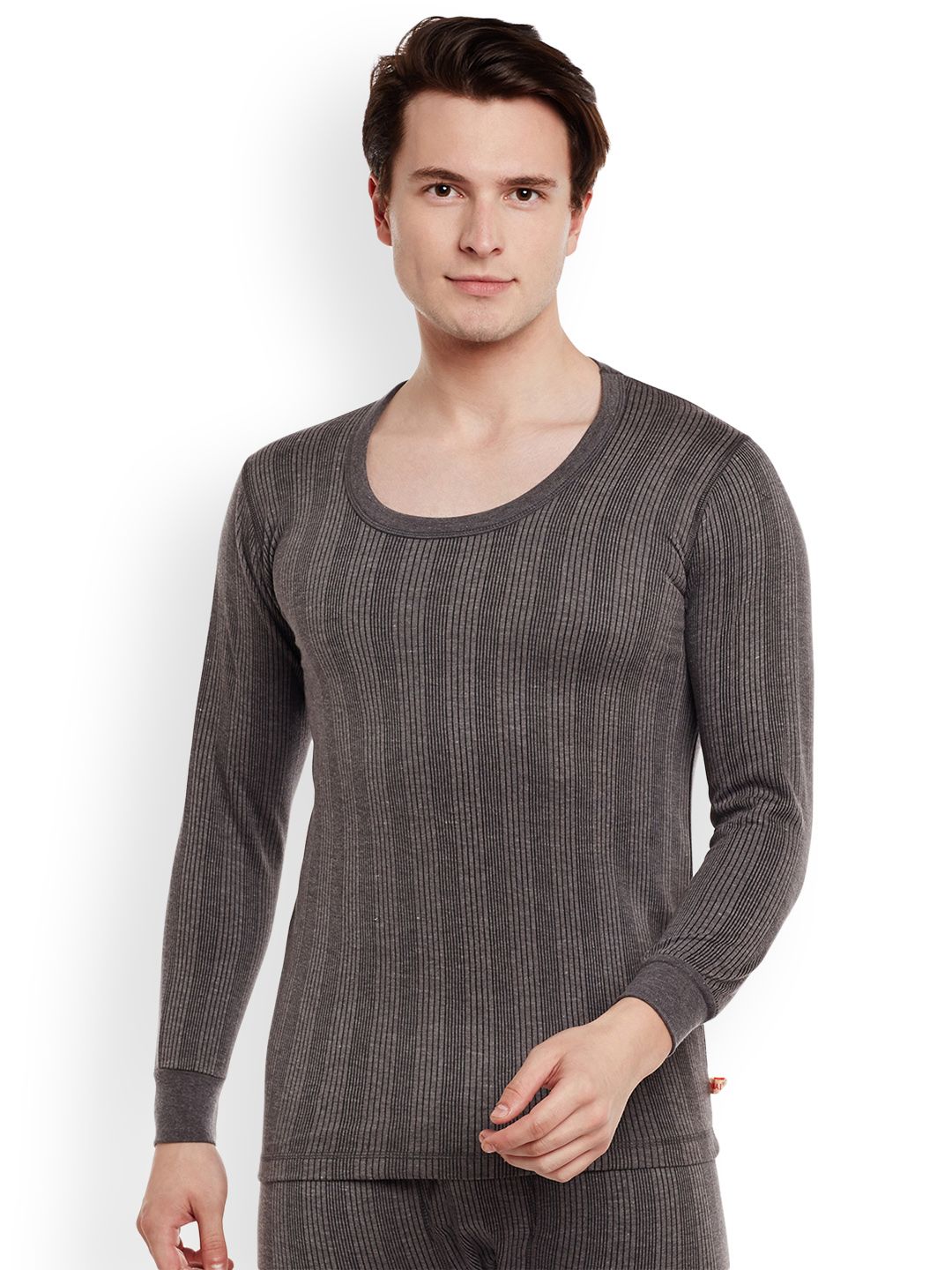 MACK JONNEY MACK Charcoal Taupe Thermal T-shirt