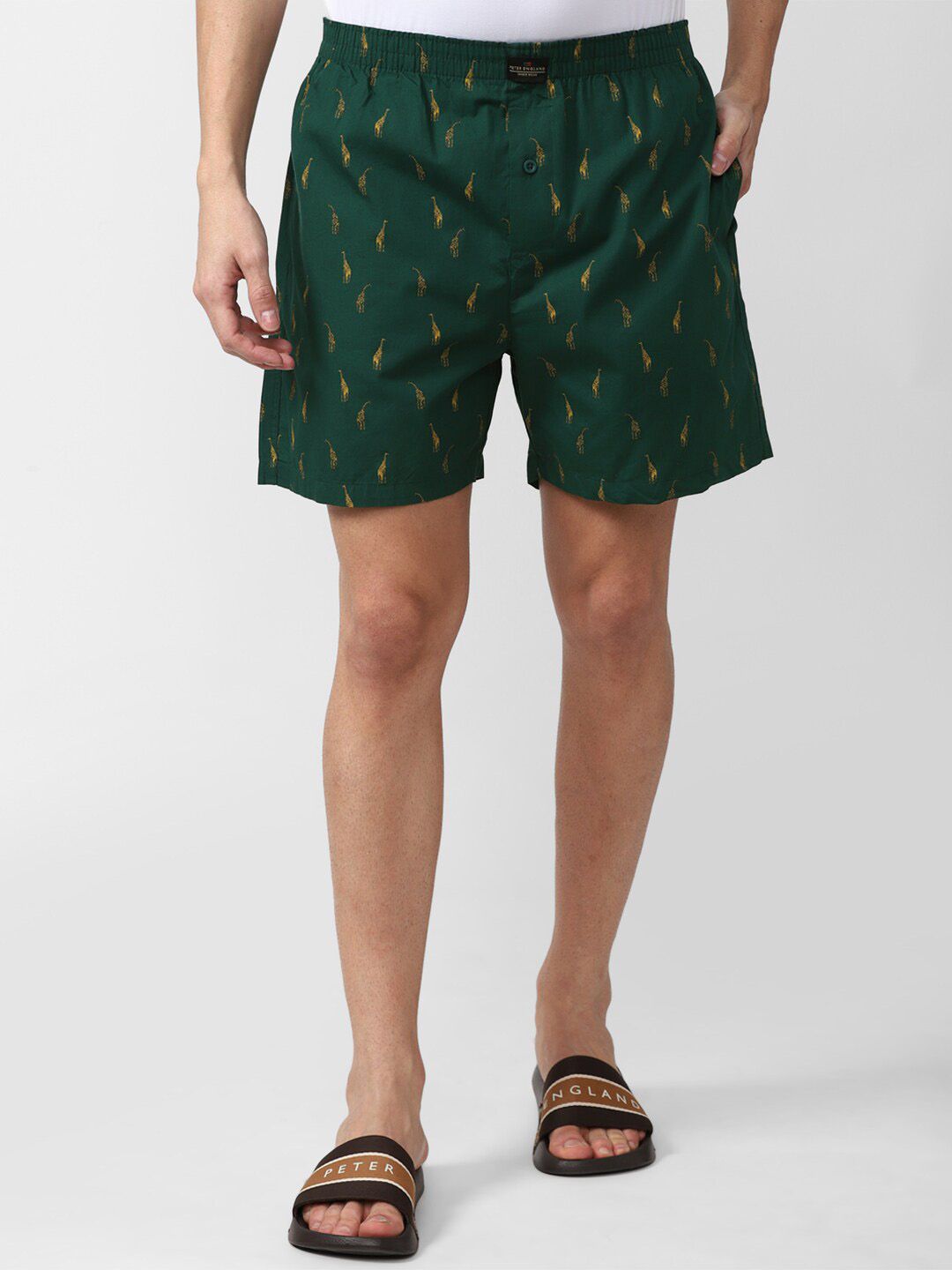 Peter England Men Printed Pure Cotton Boxers