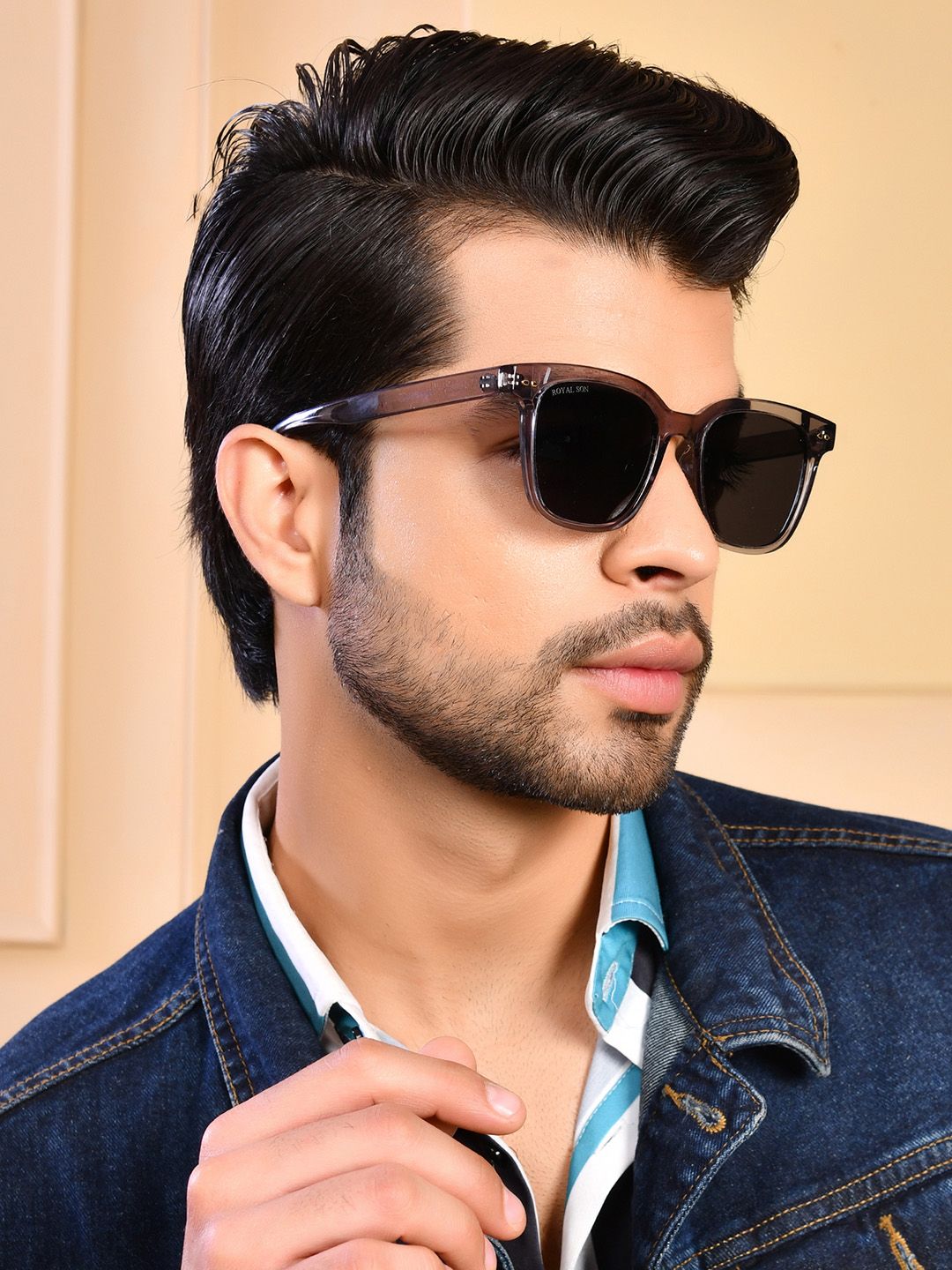 ROYAL SON Square Sunglasses with Polarised Lens CHI00127-C6-R1