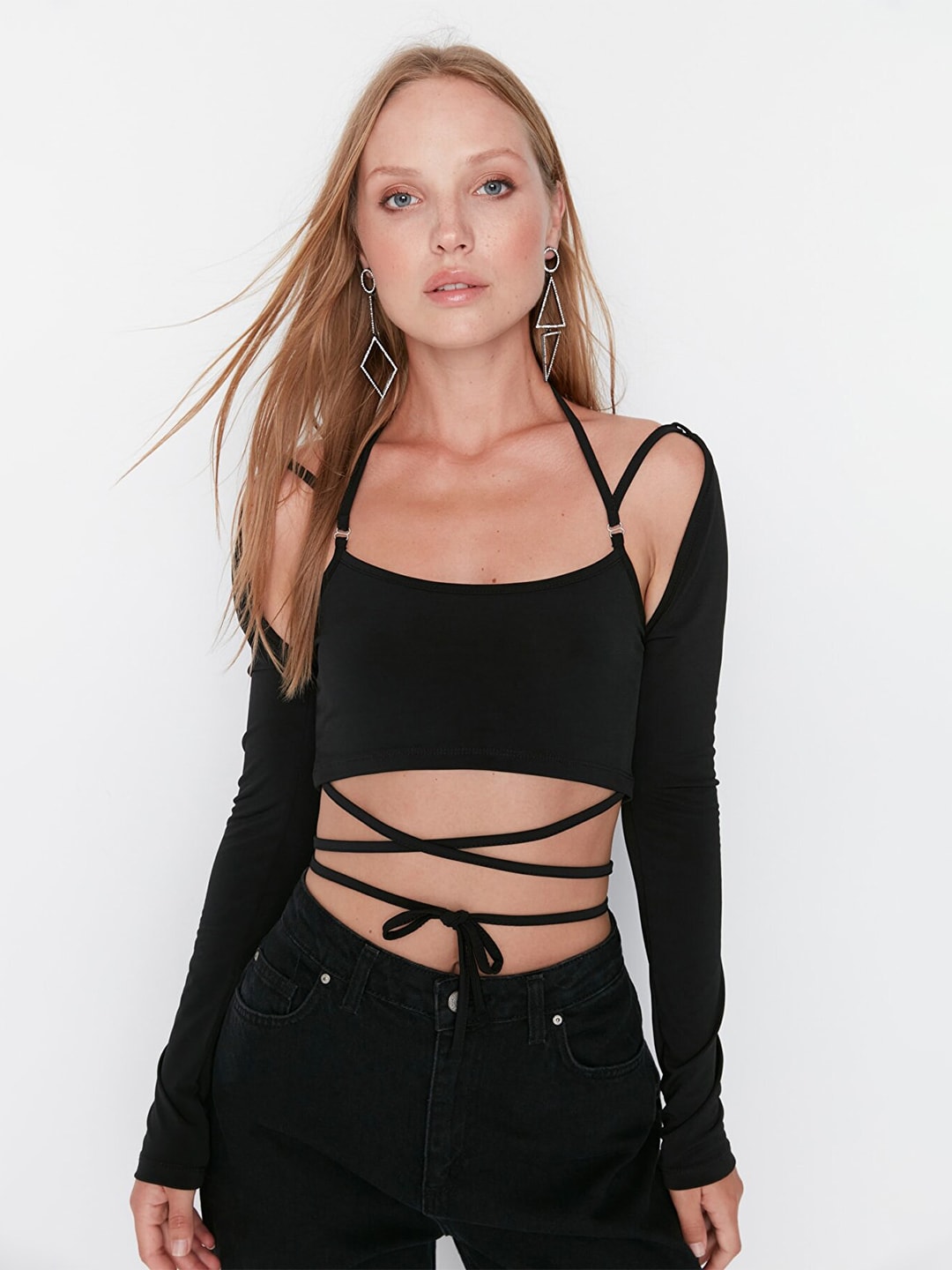 Trendyol Styled Back Crop Top Price in India