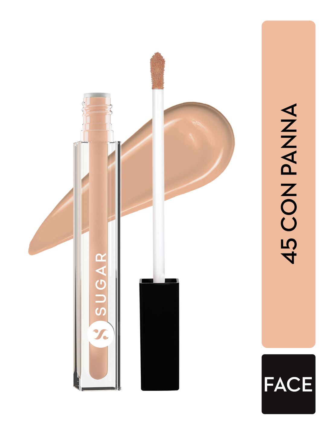 SUGAR Cruelty-Free & Vegan Auto Correct Creaseless Concealer 2g - Con Panna 45