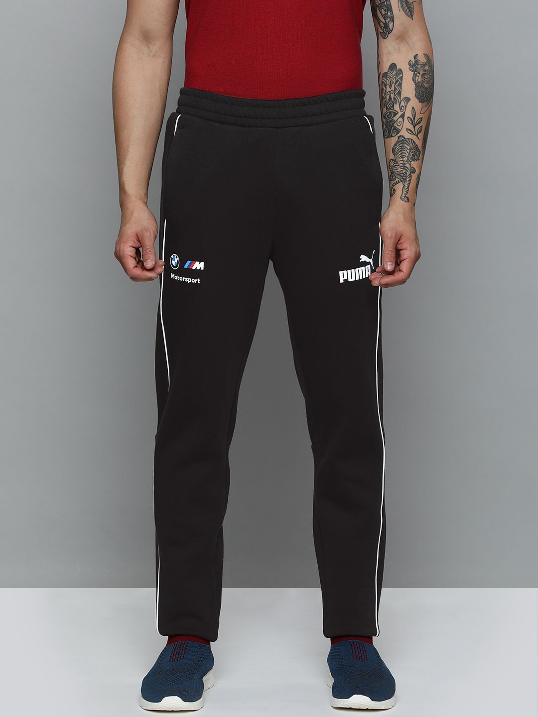 PUMA Motorsport Brand Logo Printed Slim- Fit Sustainable Track Pants With dryCELL Technology