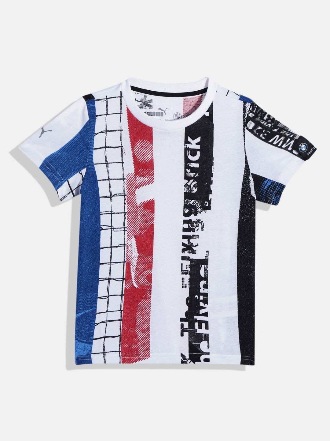 PUMA Motorsport Kids Regular Fit Printed Pure Cotton T-shirt