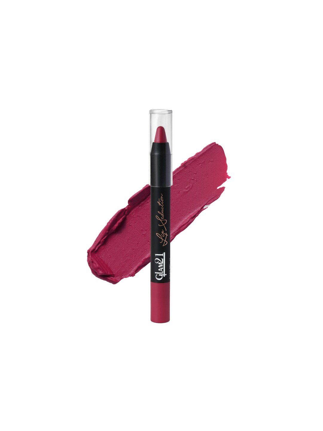 GLAM21 Lip Seduction Non-Transfer Creamy Matte Lipstick - French Wine 01