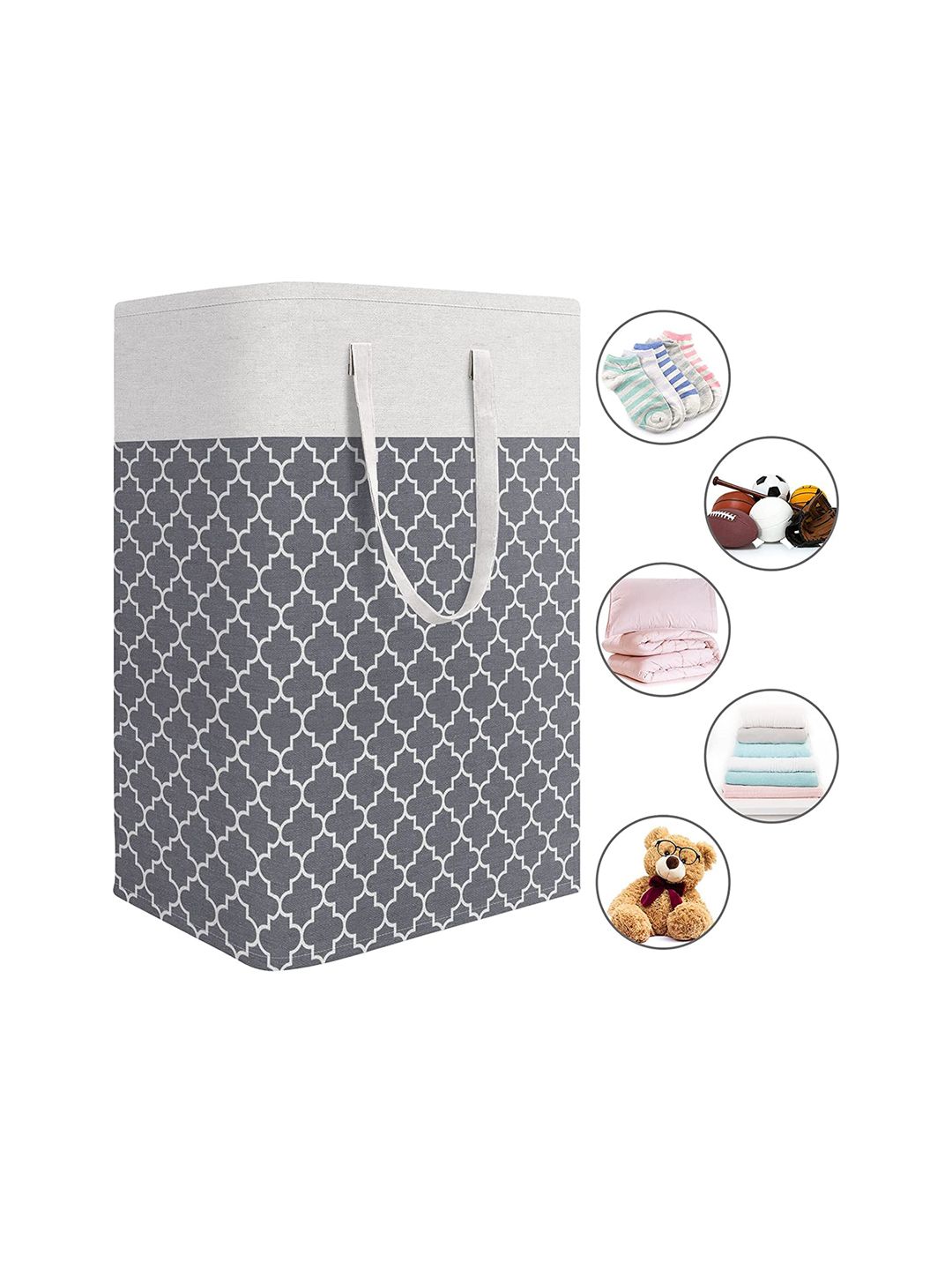HOUSE OF QUIRK Collapsible Large Laundry Baskets 75L