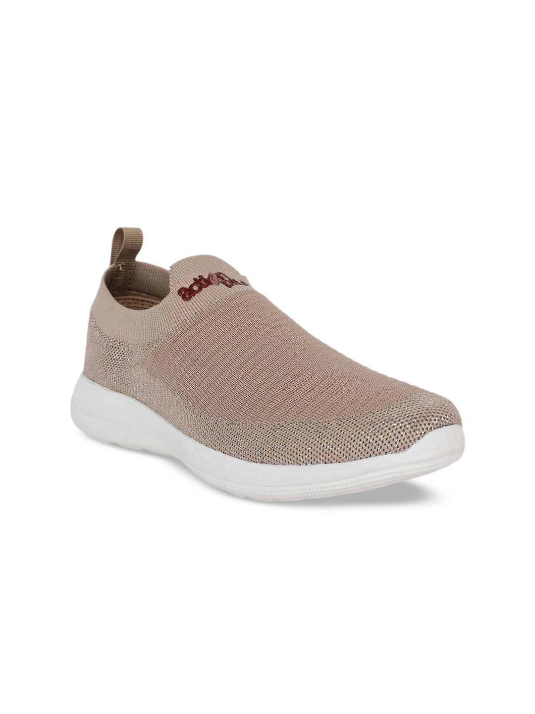 Action EVA Flotter Women Beige Woven Design Slip-On Sneakers Price in India