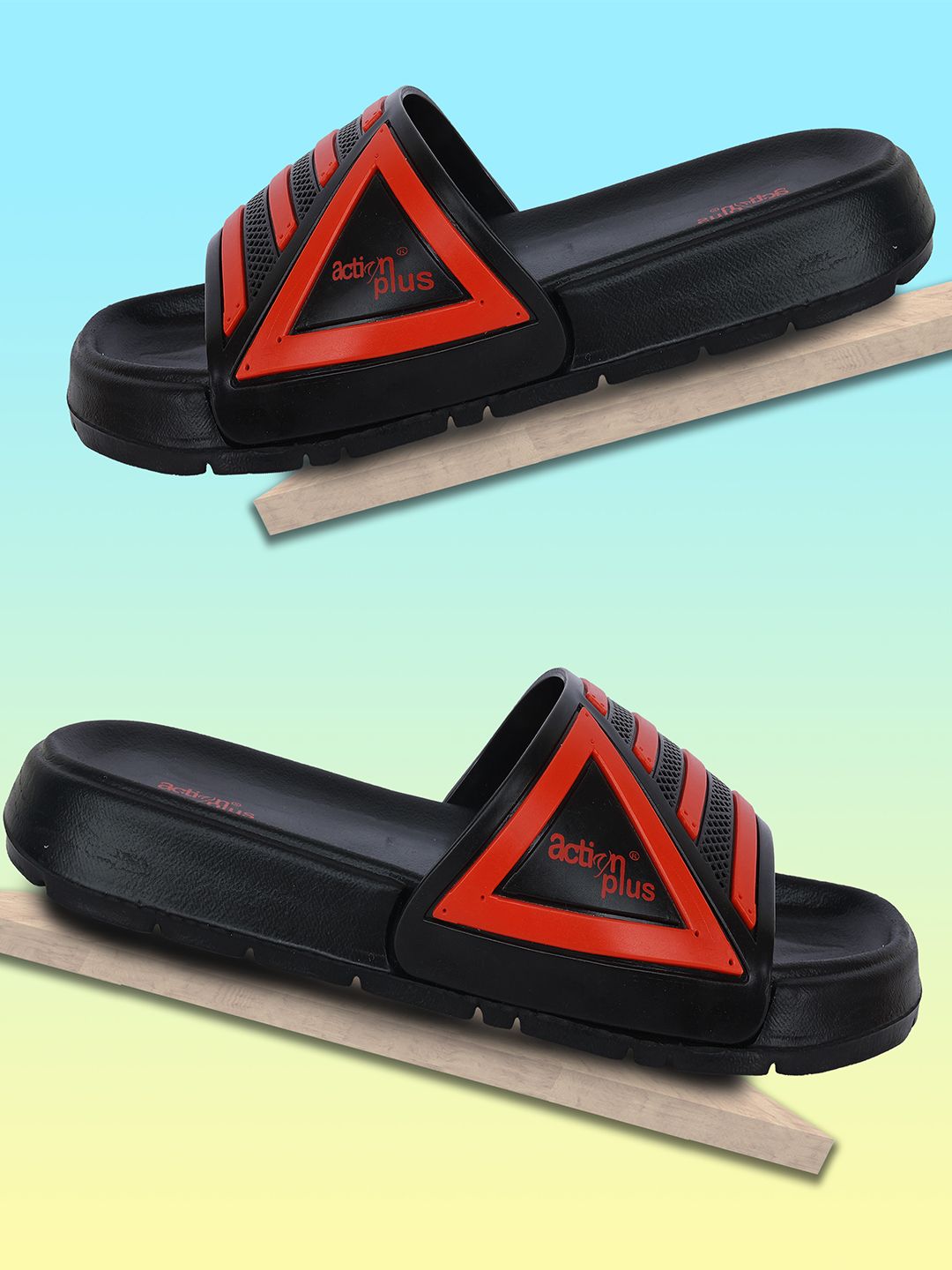 Action EVA Flotter Men Striped Rubber Sliders