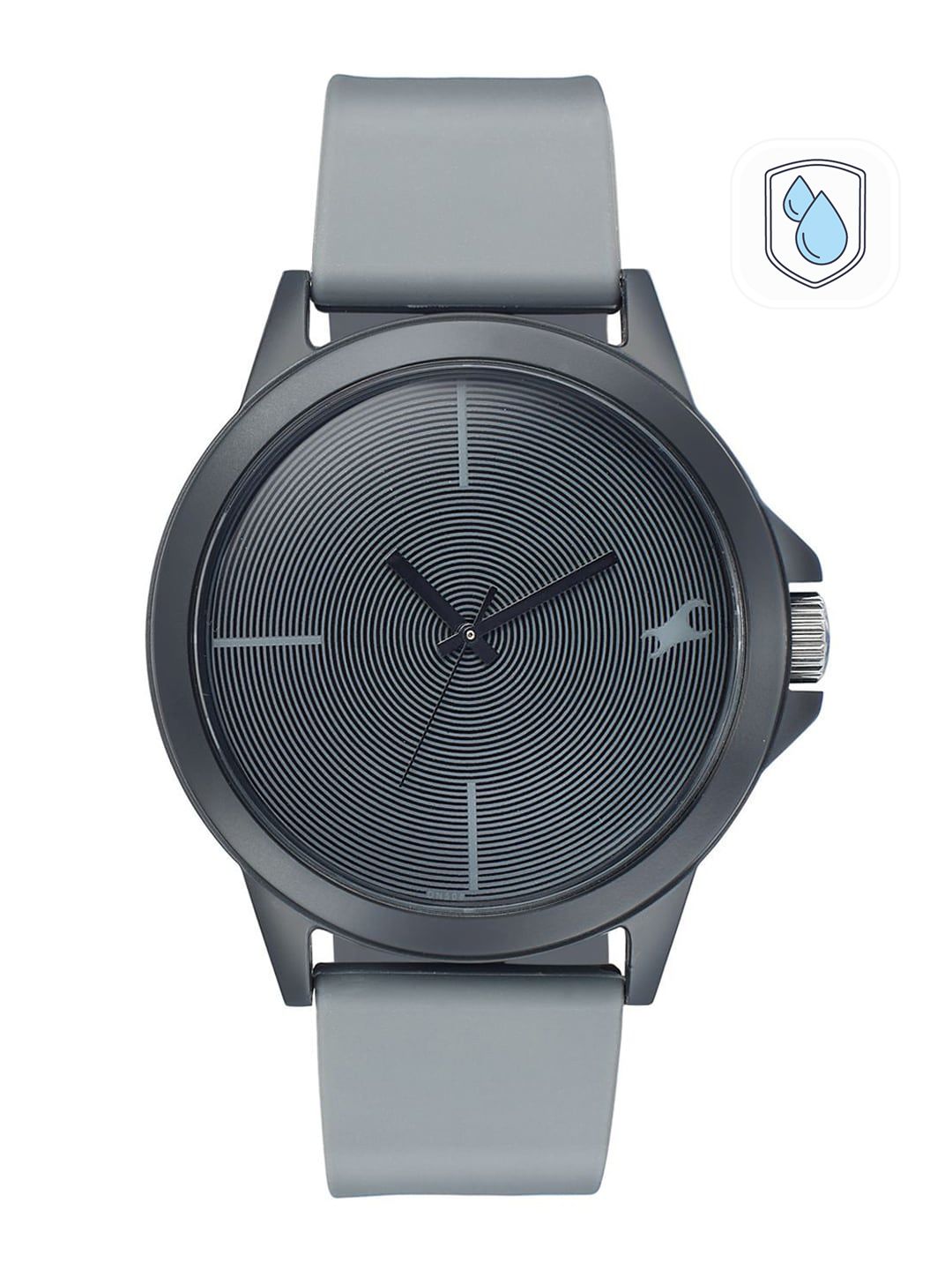 Fastrack Tees Quartz Analog With Grey Dial Unisex Watch - Nt38024pp63w