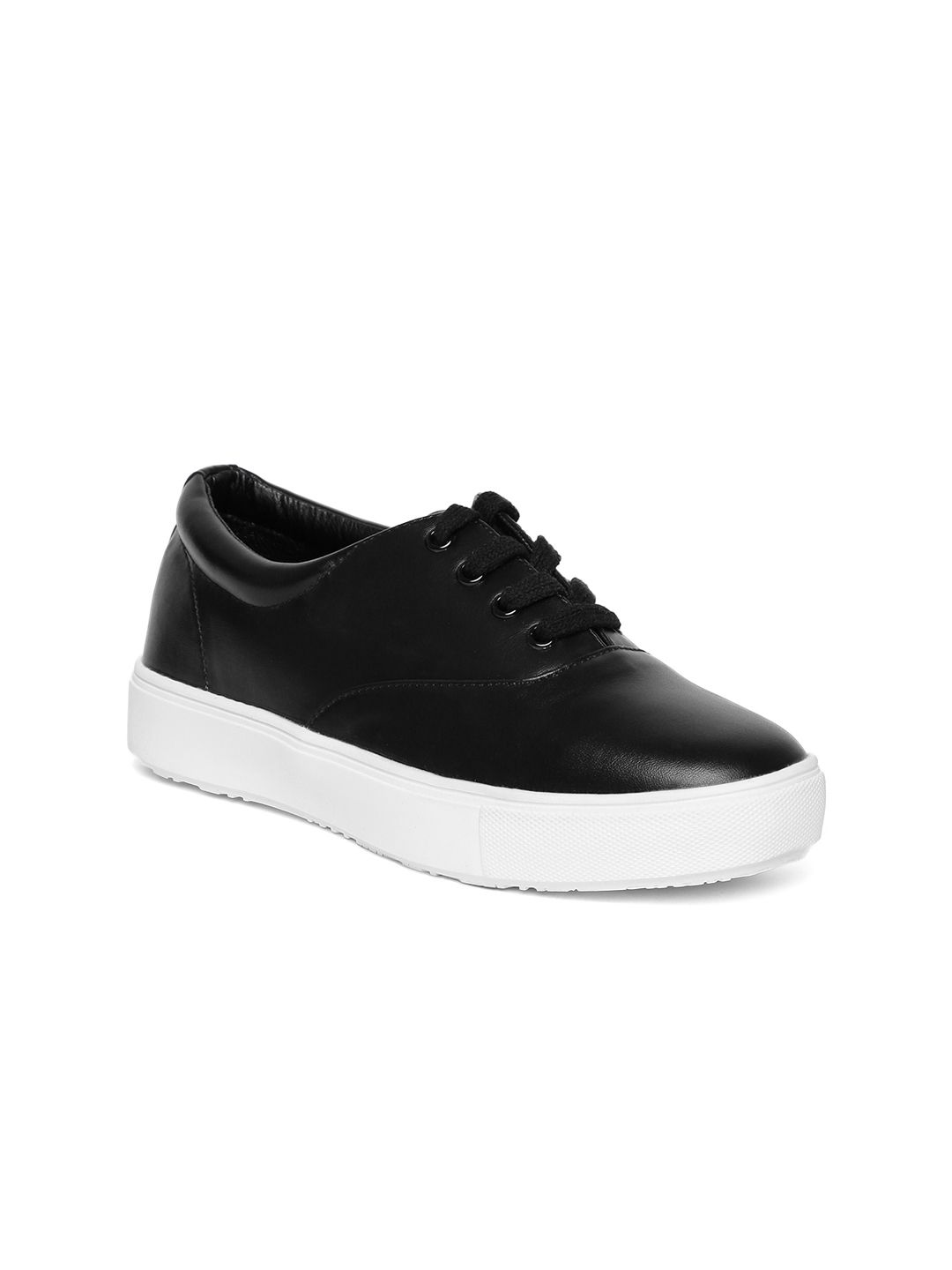 red pout Women Black Sneakers Price in India