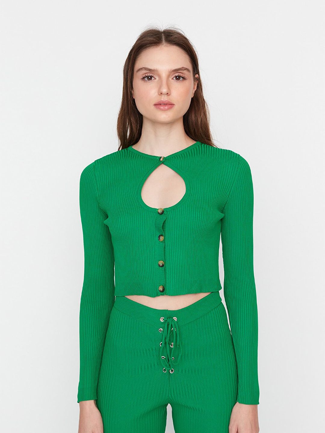 Trendyol Keyhole Neck Crop Top Price in India