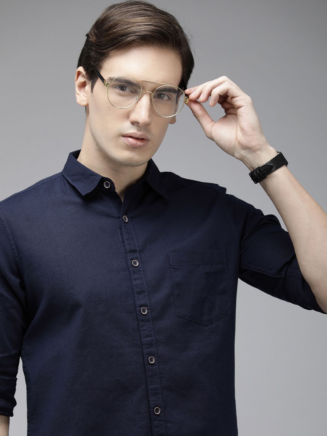 Pepe Jeans Men Pure Cotton Solid Casual Shirt