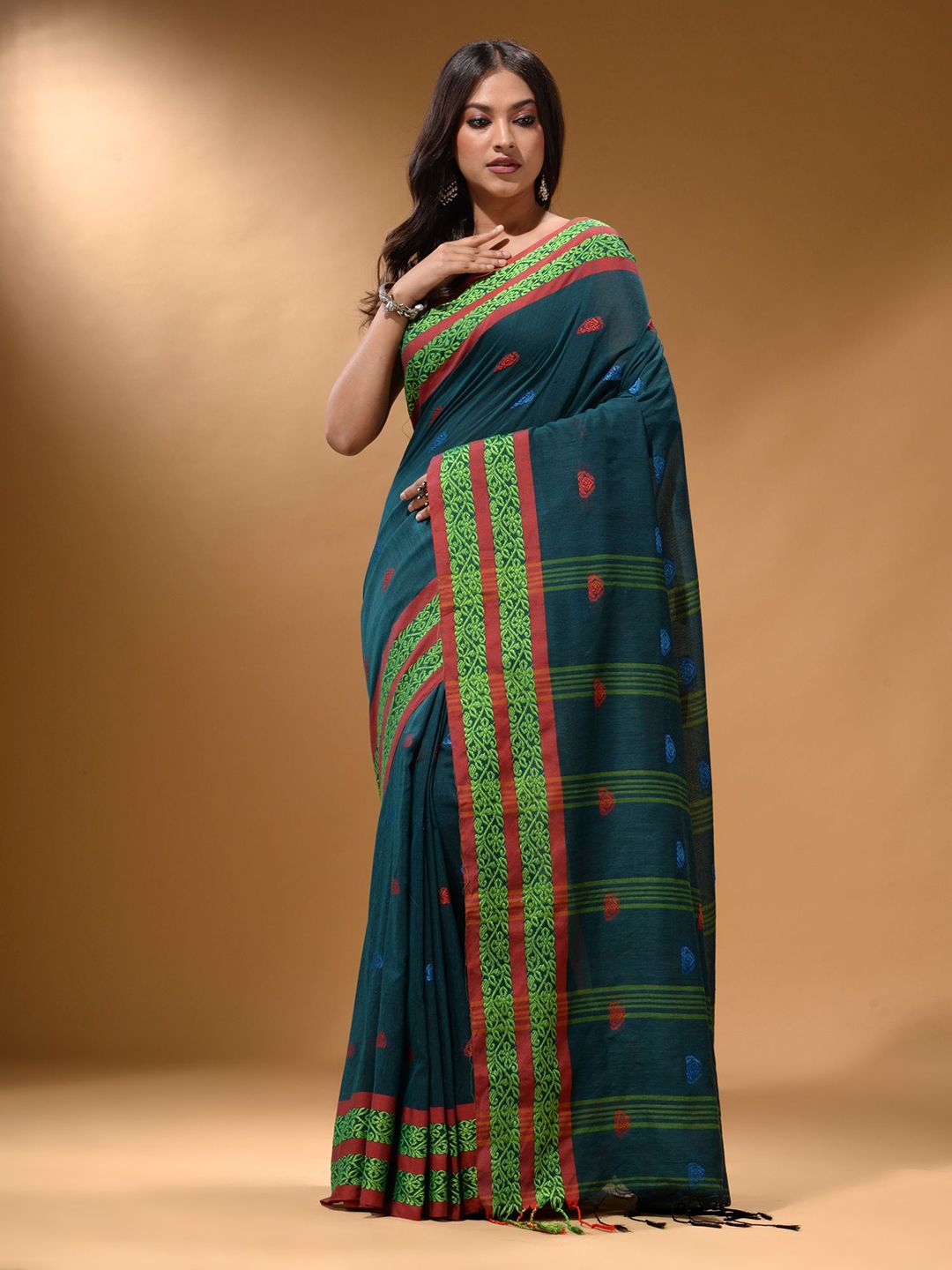 Arhi Woven Design Zari Pure Cotton Saree Price in India