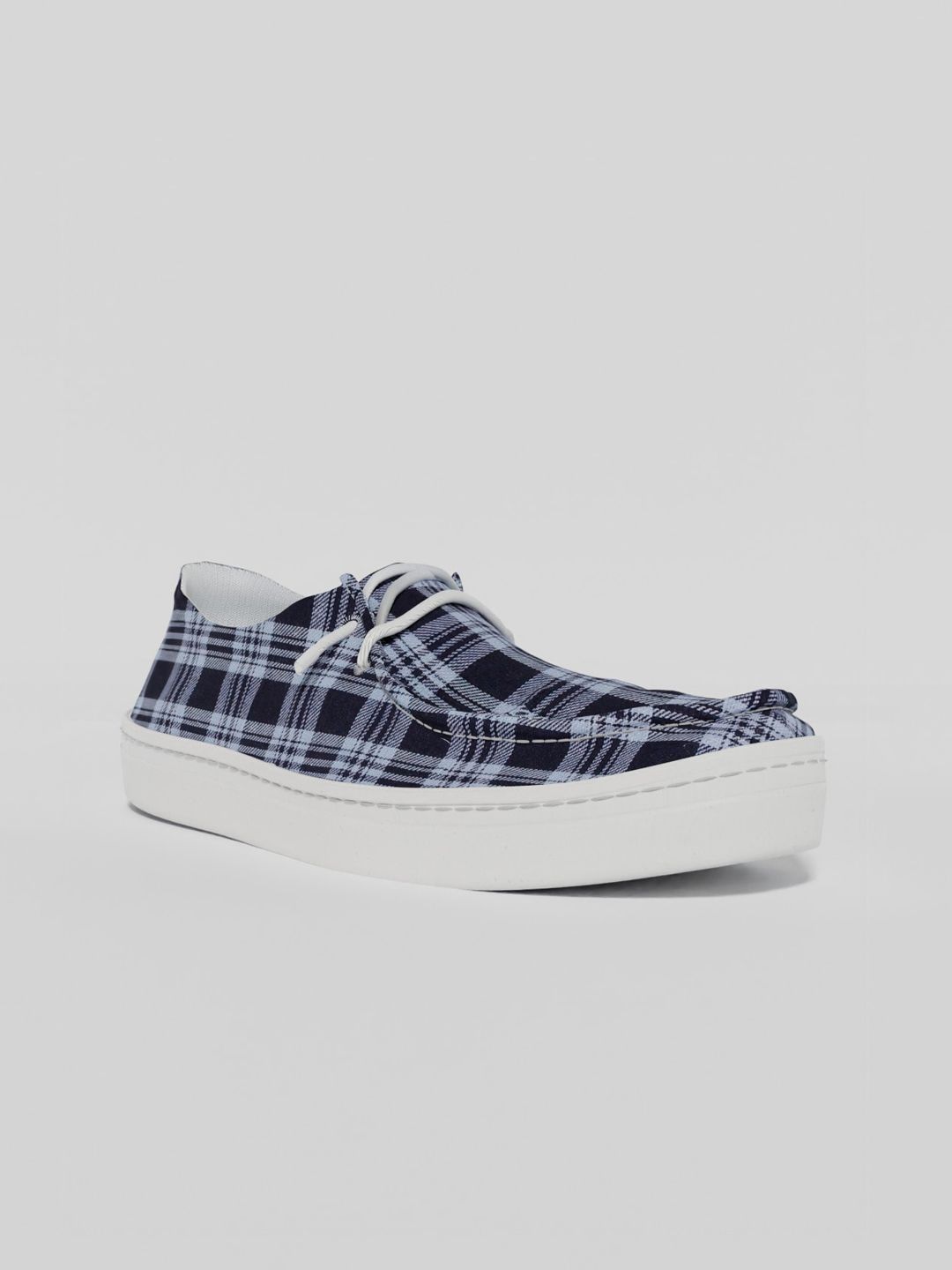 LOKAIT The Sneakers Company Women Blue Printed Slip-On Sneakers Price in India