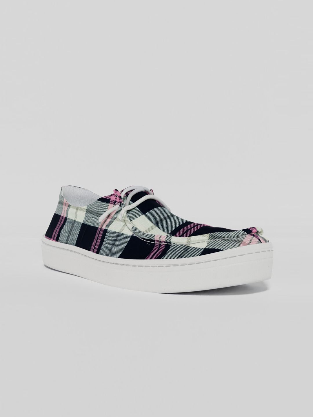 LOKAIT The Sneakers Company Women Pink Striped Slip-On Sneakers Price in India