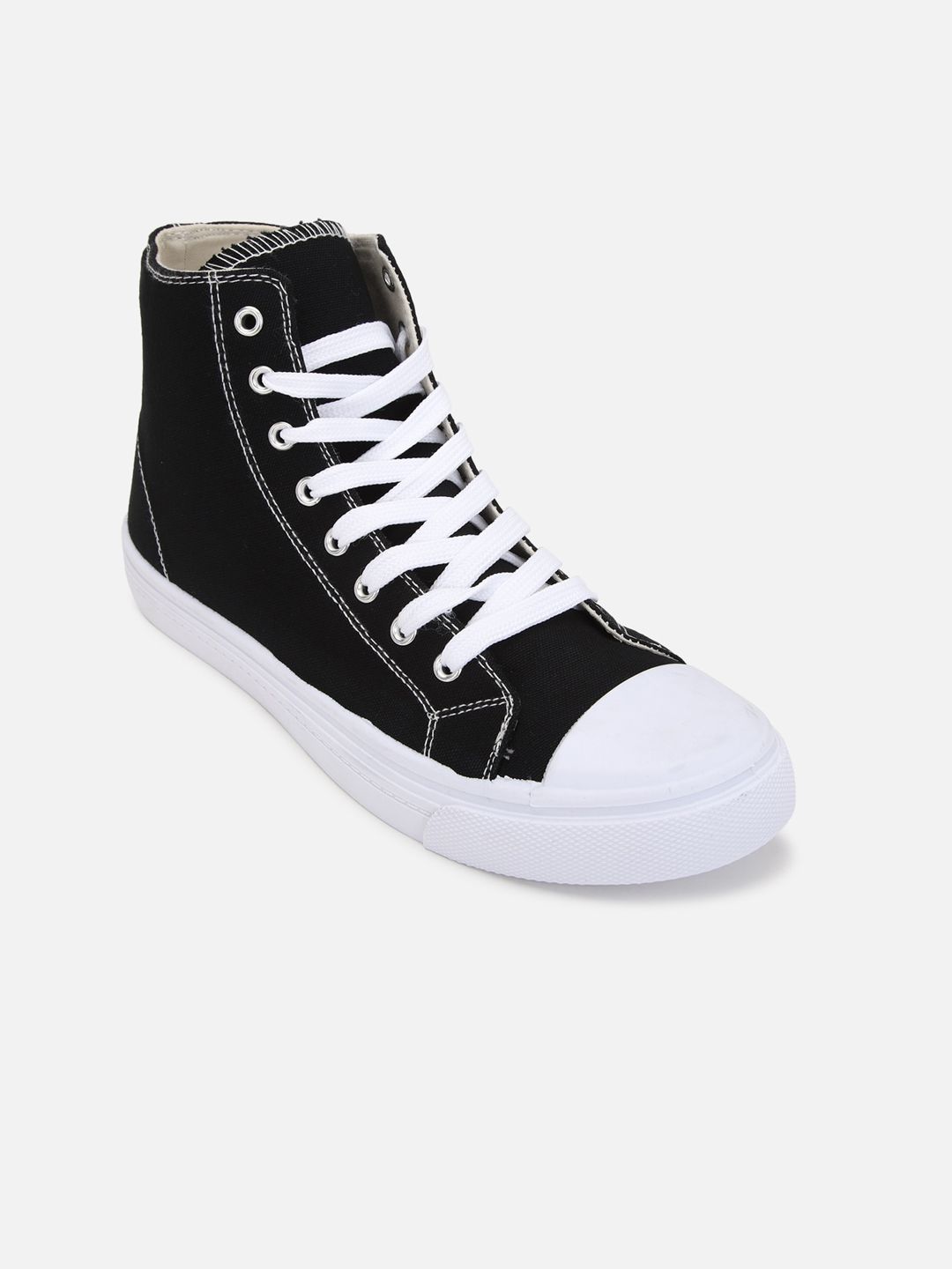 FOREVER 21 Women Colourblocked High-Top Sneakers Price in India