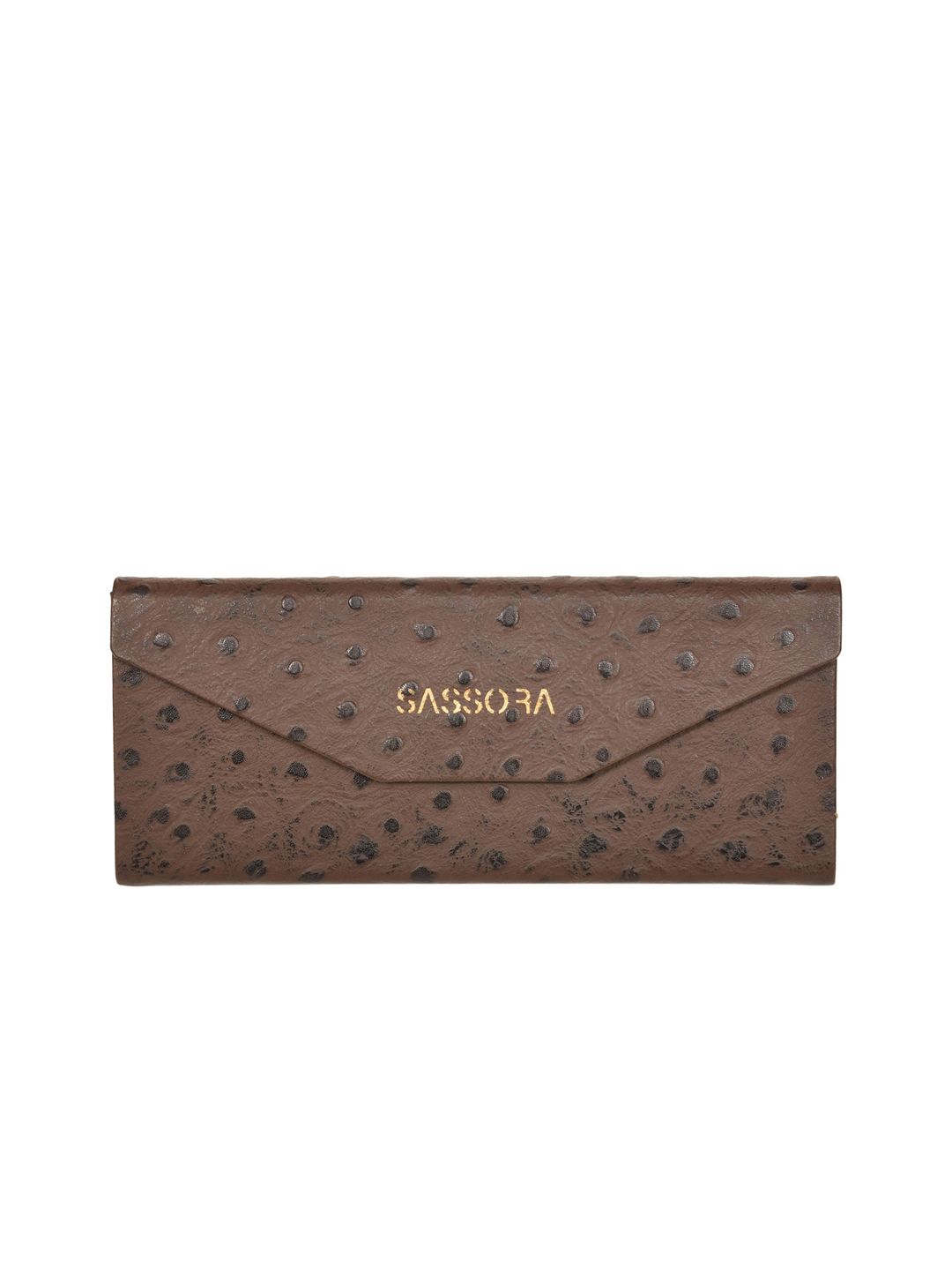 Sassora Printed Leather Sunglasses Case