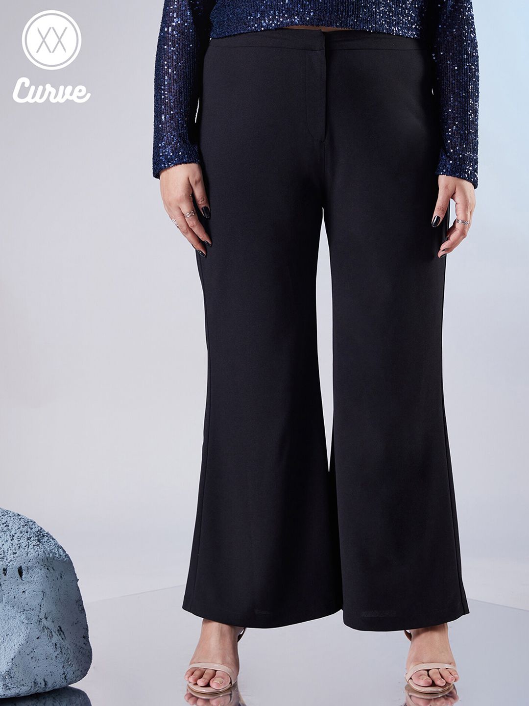 20Dresses Women Plus Size Comfort High-Rise Trousers Price in India