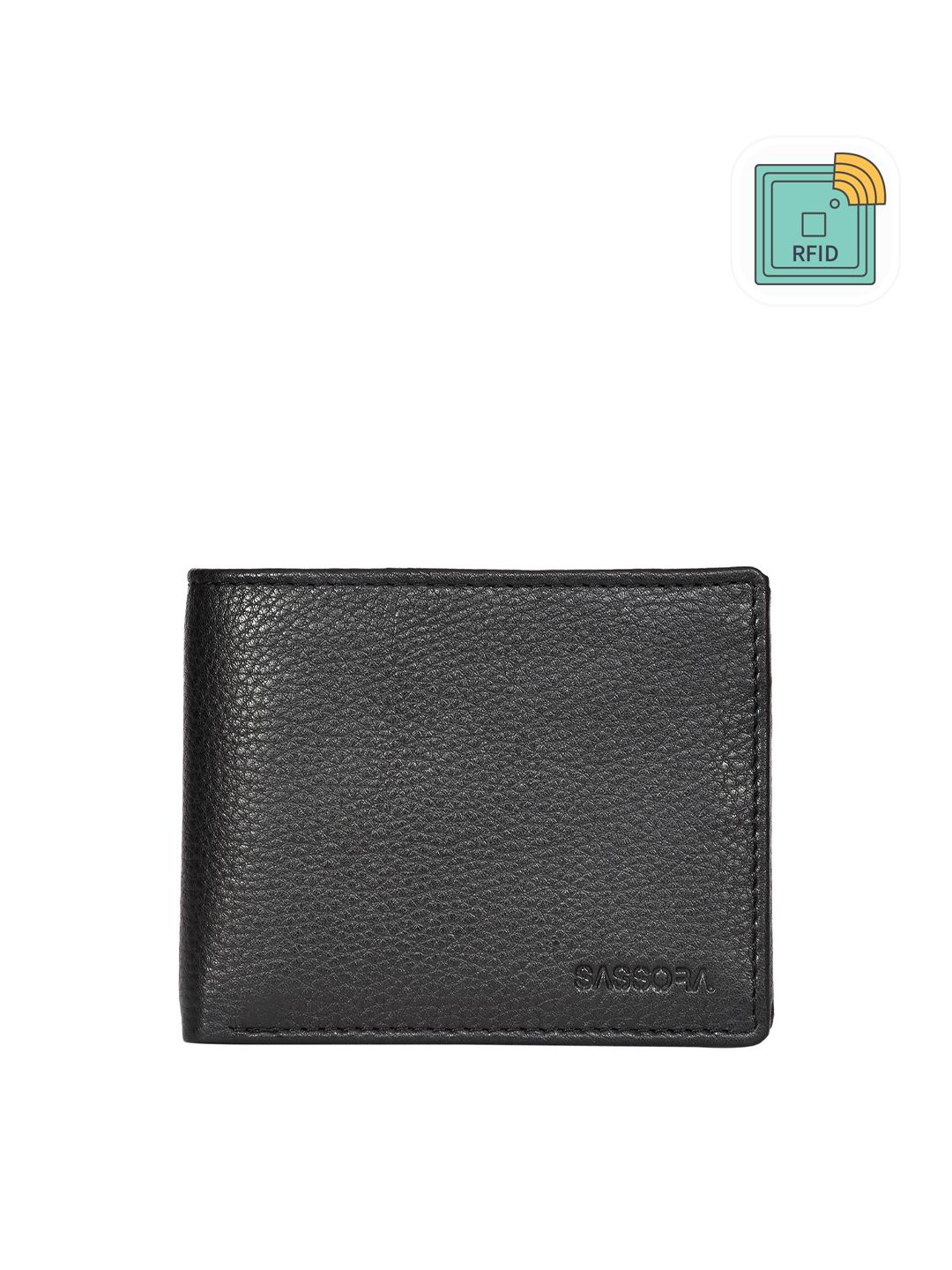 Sassora Men Genuine Leather Two Fold Wallet