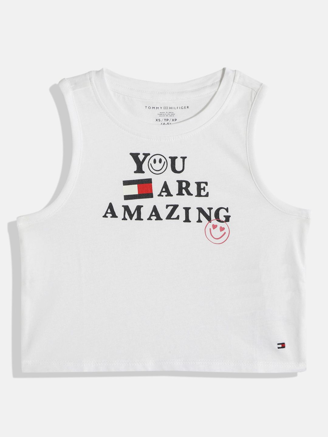 Tommy Hilfiger Girls Printed Pure Cotton Tank Top