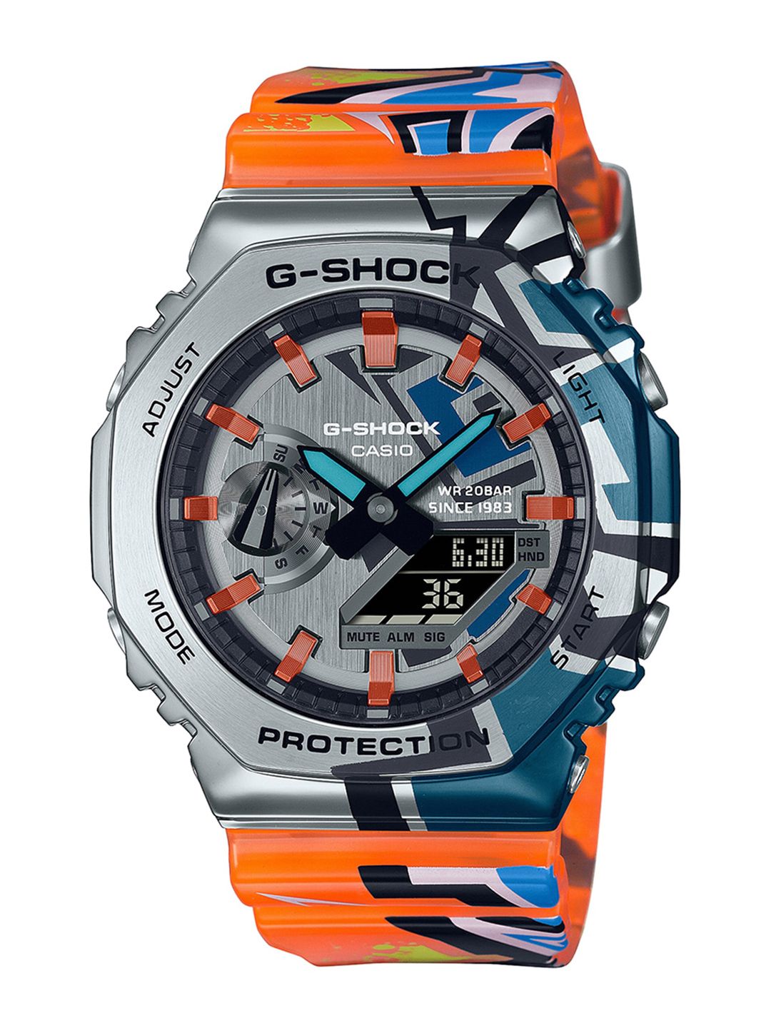 Buy CASIO Men G-Shock GM-2100BB-1ADR Black Ana-Digi Dial Black