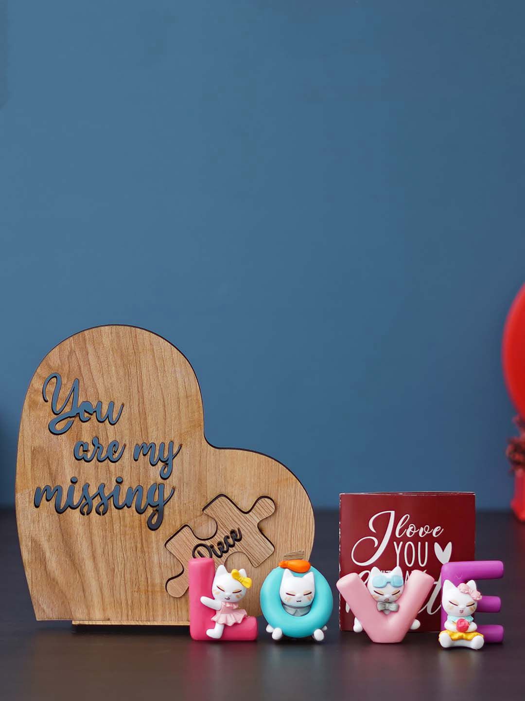 Artisyn Red & Brown 3 Pcs Valentine's Day Gift Set