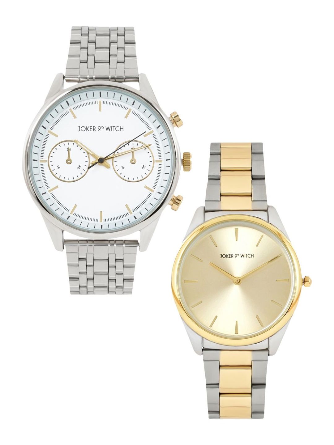 JOKER & WITCH JOKER & WITCH Harry & Megan Analogue Couple Watch Gift Set JWCW246