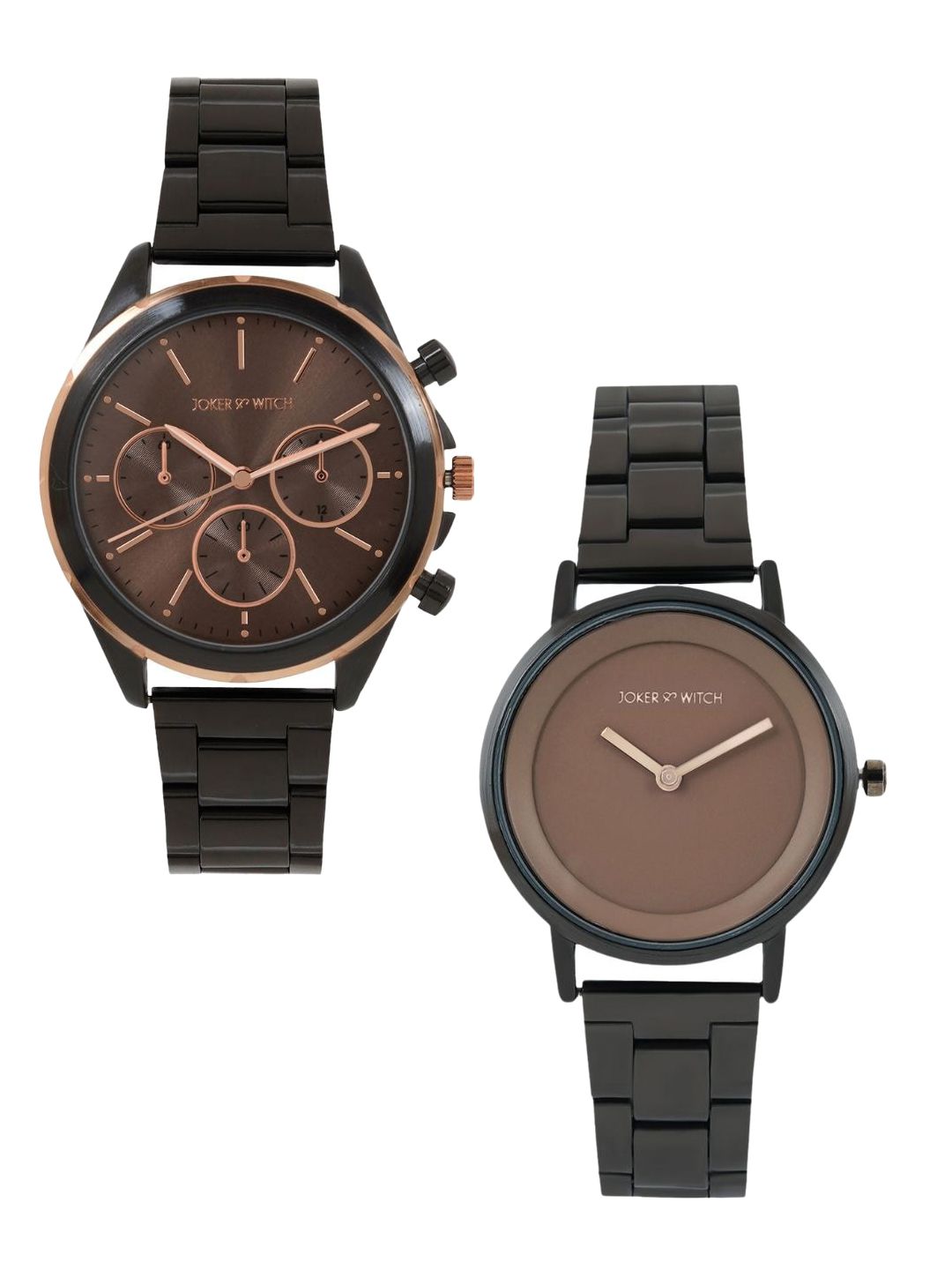 JOKER & WITCH JOKER & WITCH Austin & Kaia Black Couple Watch Gift Set