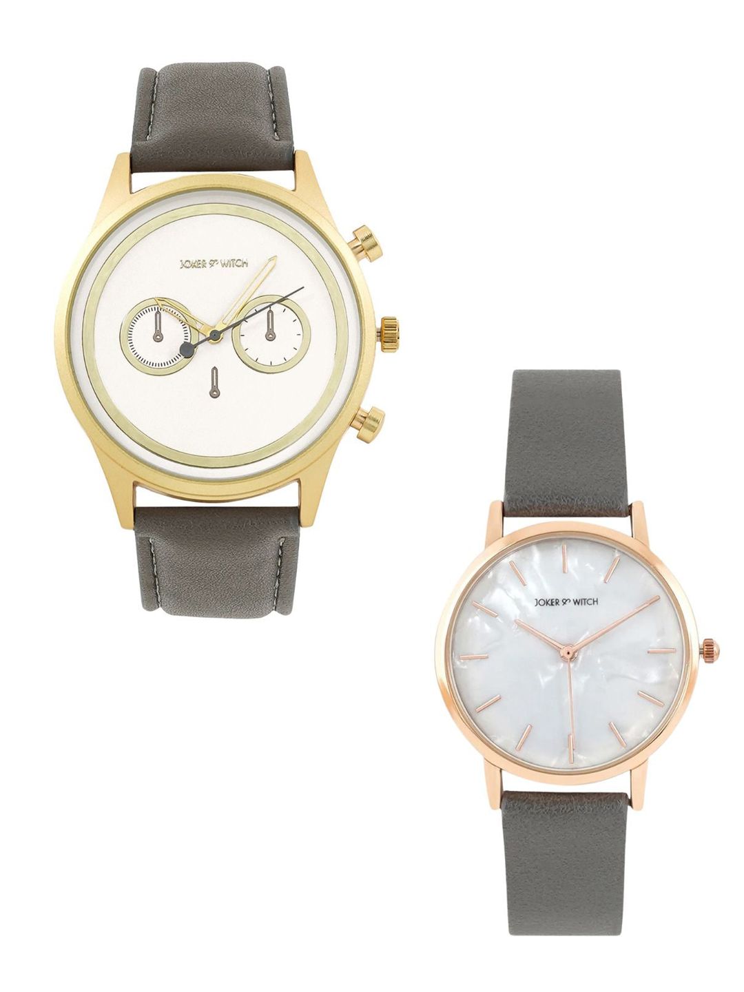 JOKER & WITCH JOKER & WITCH Yung & Sheri Couple Watch Gift Set JWCW232