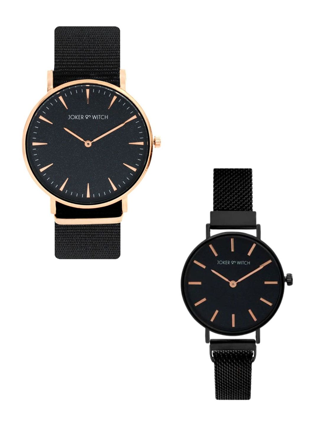 JOKER & WITCH JOKER & WITCH Latte & Tea Couple Watch Gift Set JWCW293