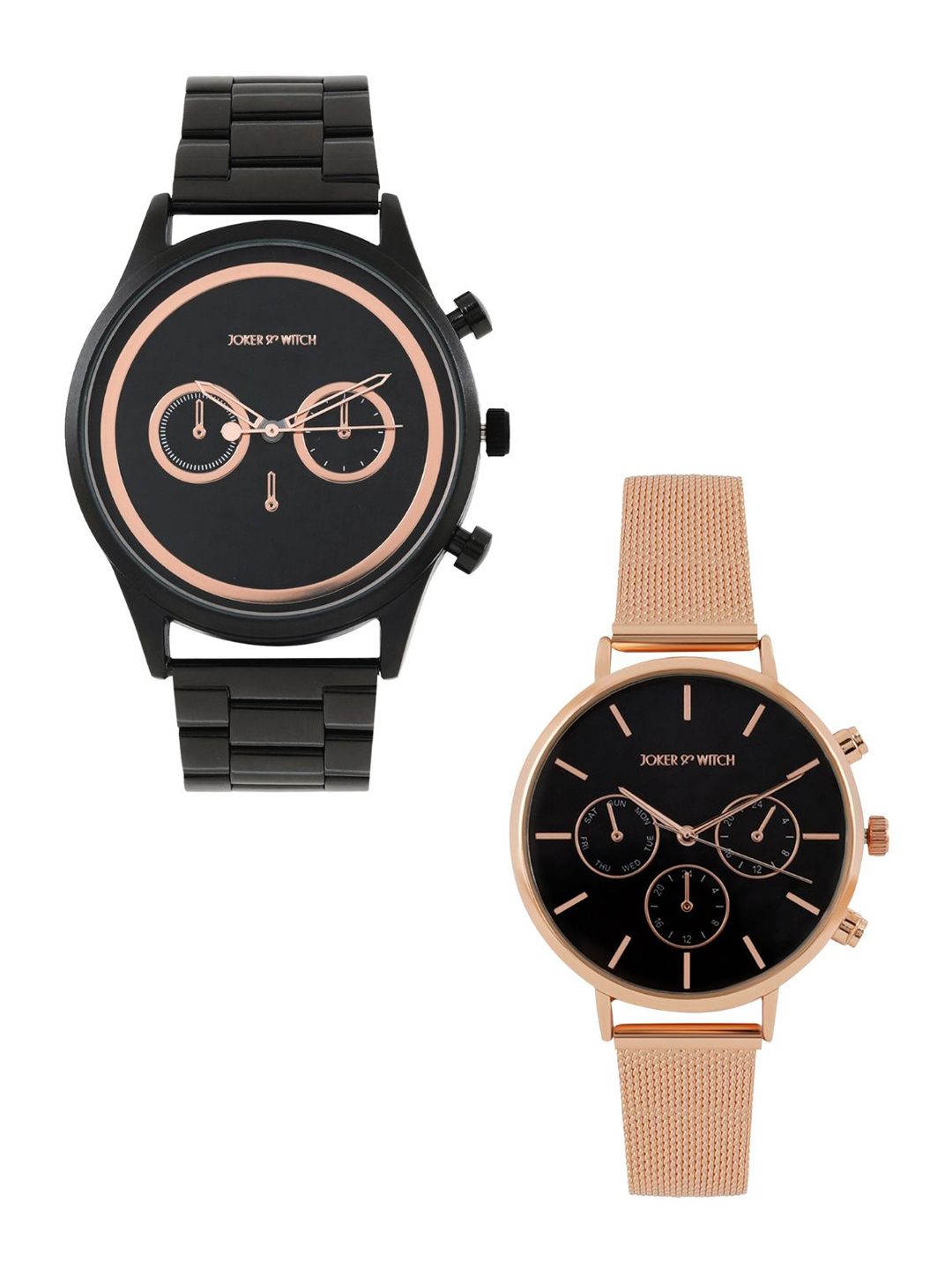 JOKER & WITCH JOKER & WITCH Pete & Emily Analogue Couple Watch Gift Set JWCW227