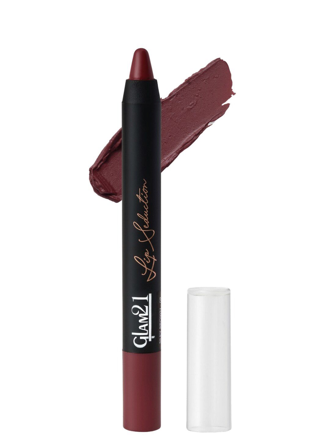 GLAM21 Lip Seduction Non-Transfer Long-Lasting Crayon Lipstick 2.8g - Silky Brown 09