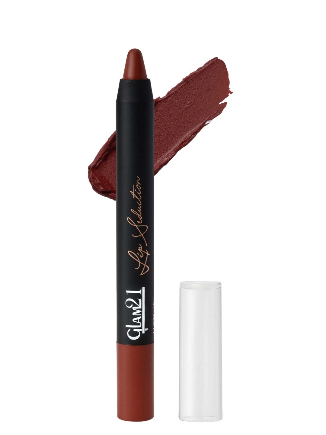 GLAM21 Lip Seduction Non-Transfer Long-Lasting Crayon Lipstick 2.8g - Coffee 15
