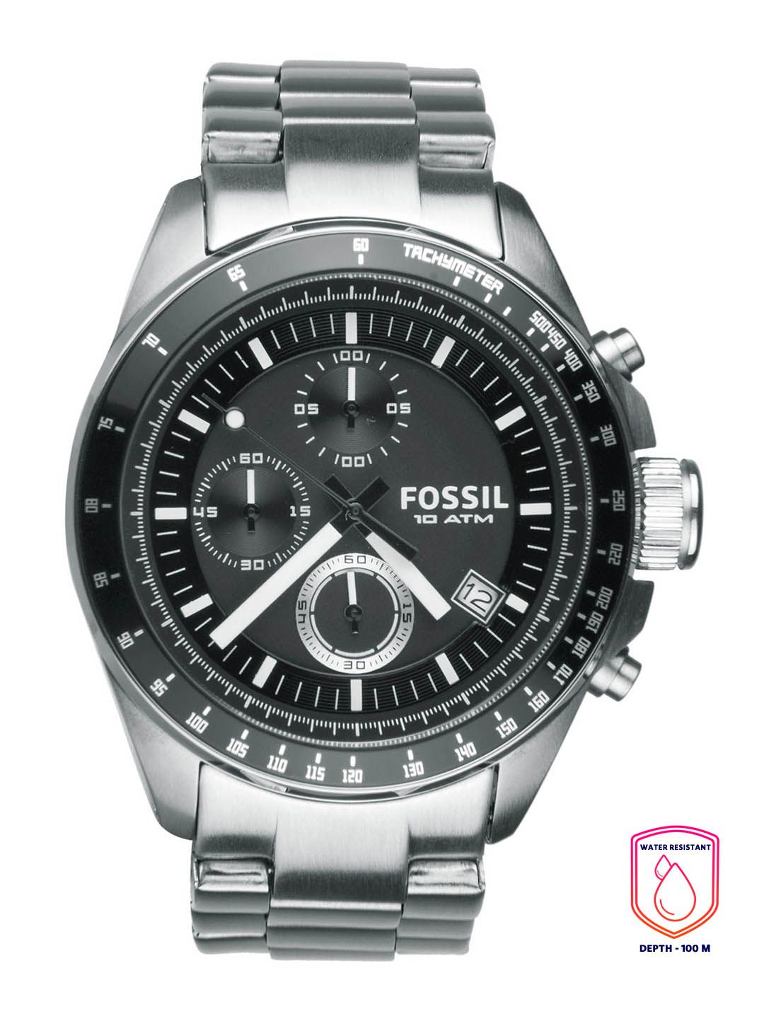 Fossil Fossil Men Black Dial Chronograph Watch CH2600