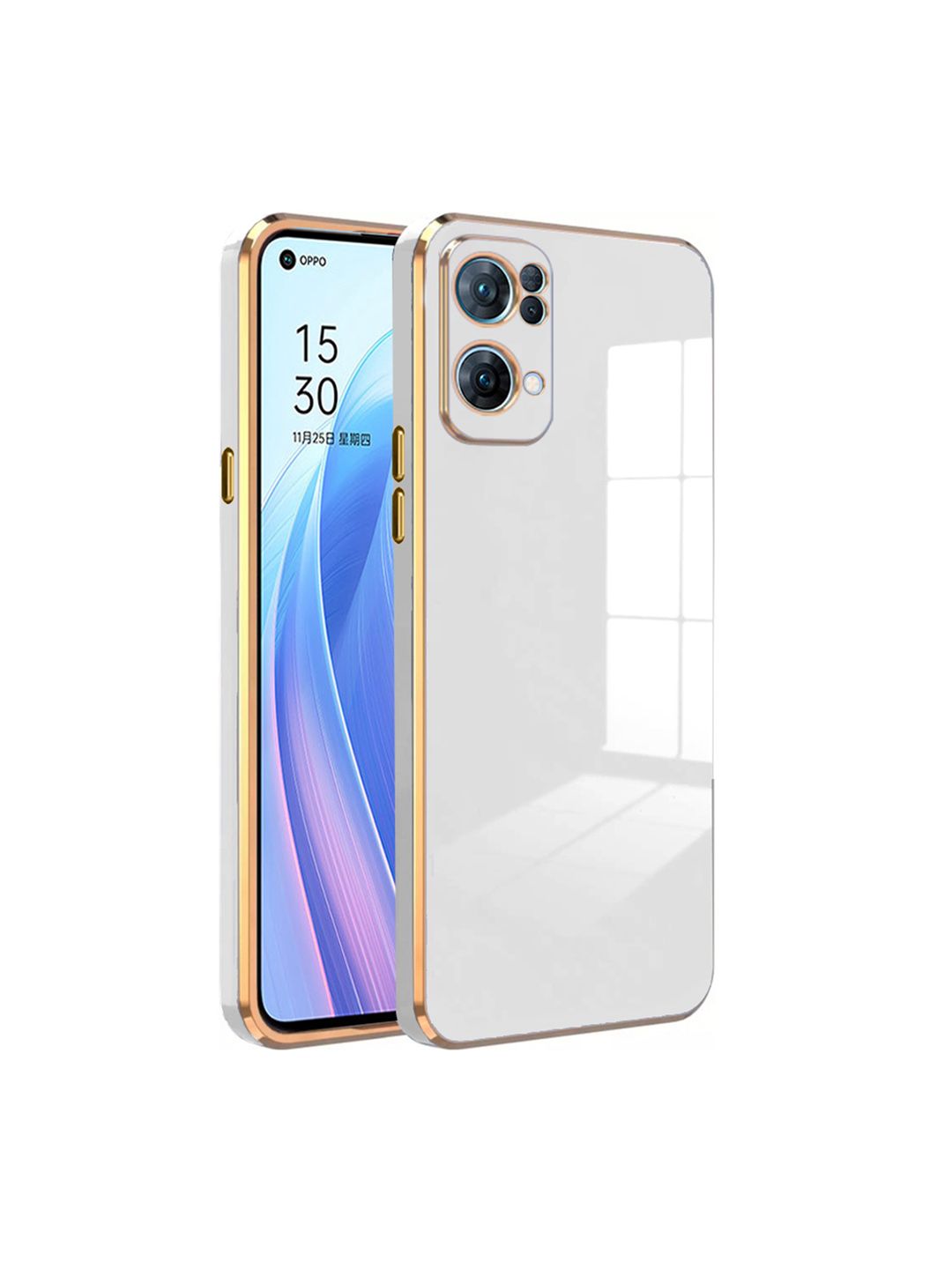 Karwan Electroplated Chrome 6D Oppo RENO 7 PRO Phone Back Case