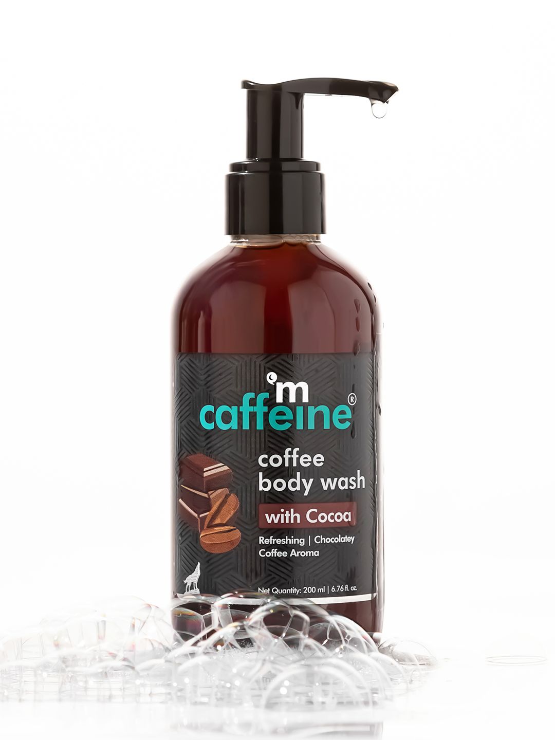 MCaffeine Coffee & Cocoa Body Wash For Detan & Deep Cleansing Chocolatey Aroma - 200ml