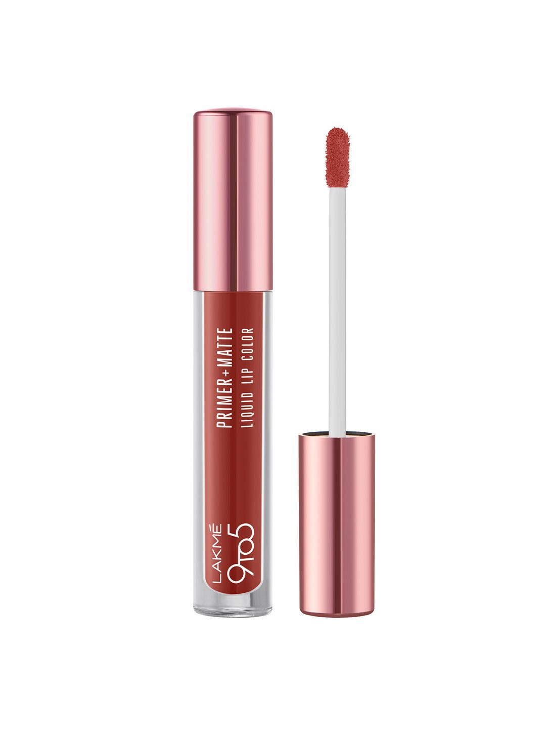 Lakme 9to5 Primer + Matte Liquid Lip Color 4.2 ml - Brick Nude MB4