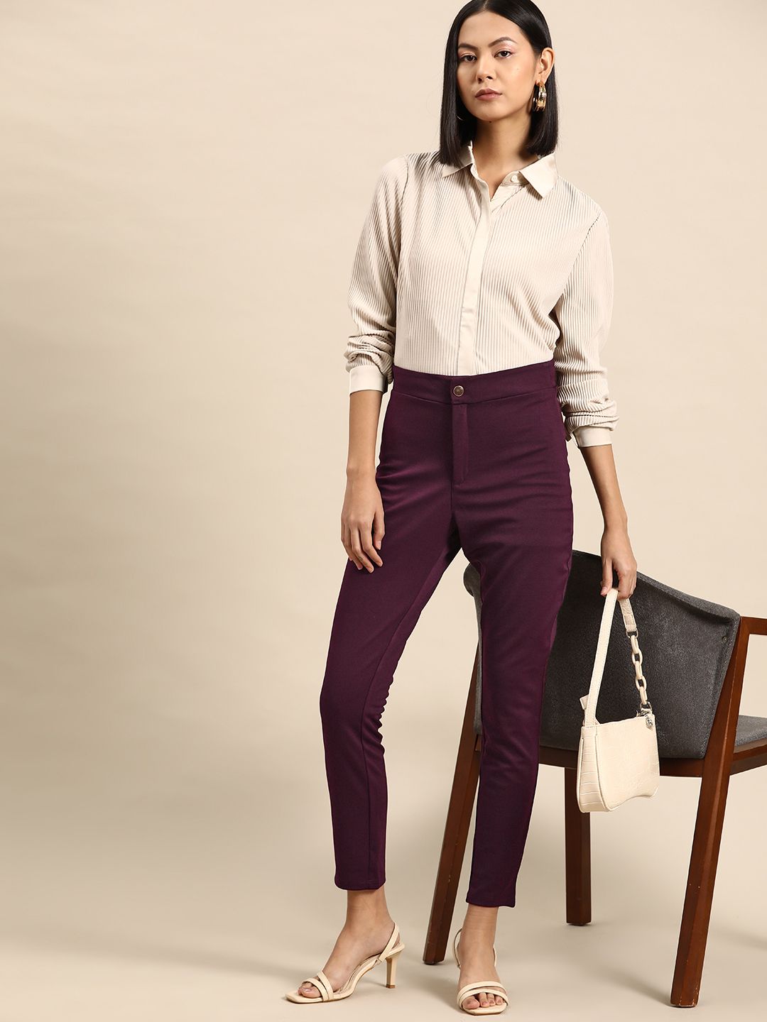 all about you Women High-Rise Trousers