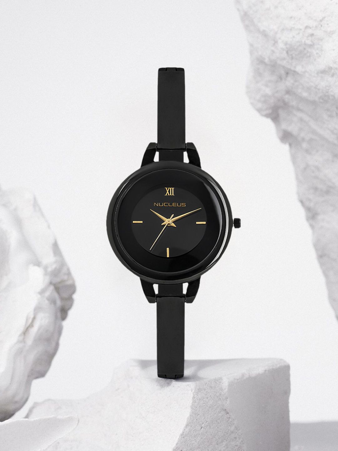 Nucleus Women Black Analogue Watch NTLBMB Price in India