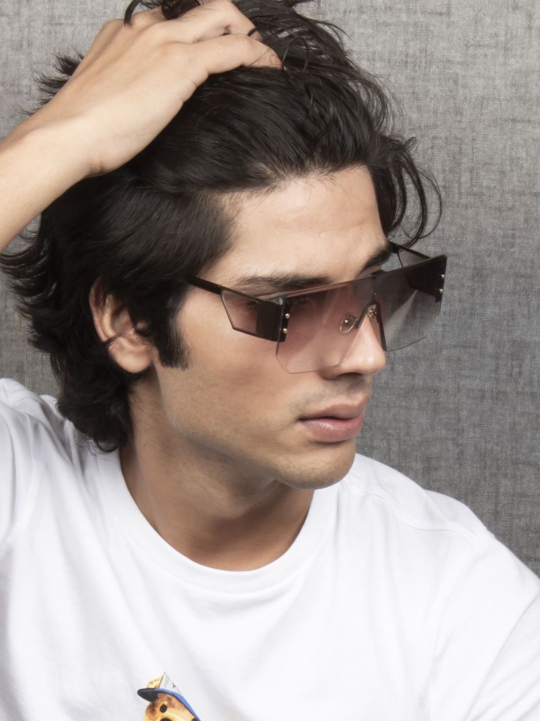 Ted Smith Shield Sunglasses With Polarised and UV Protected Lens-BISON2_C4