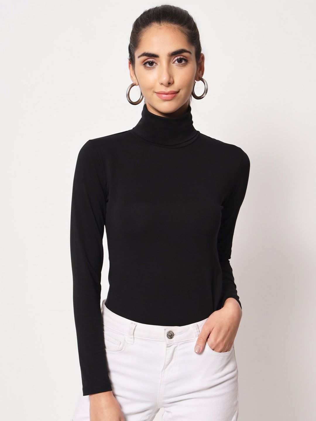 LE BOURGEOIS High Neck Fitted Top Price in India